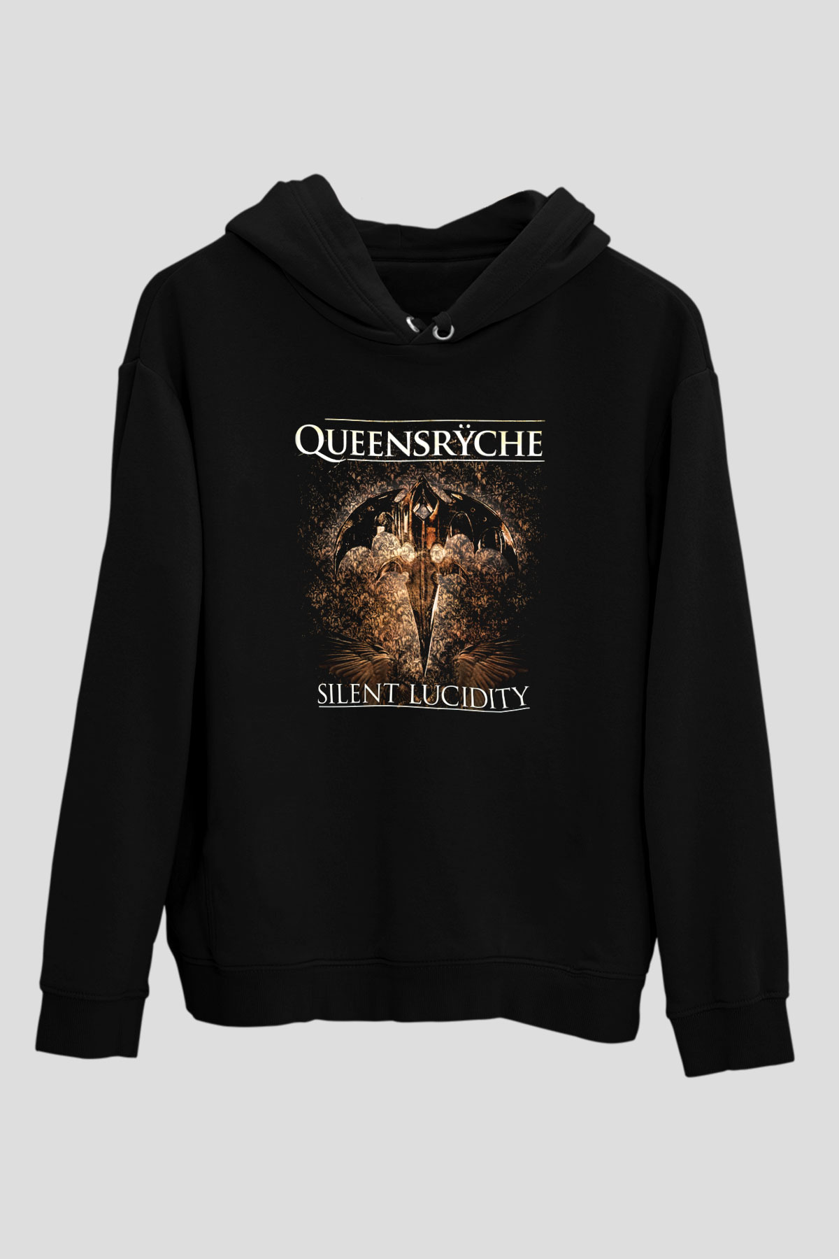 Queensryche Siyah Unisex Hoodie