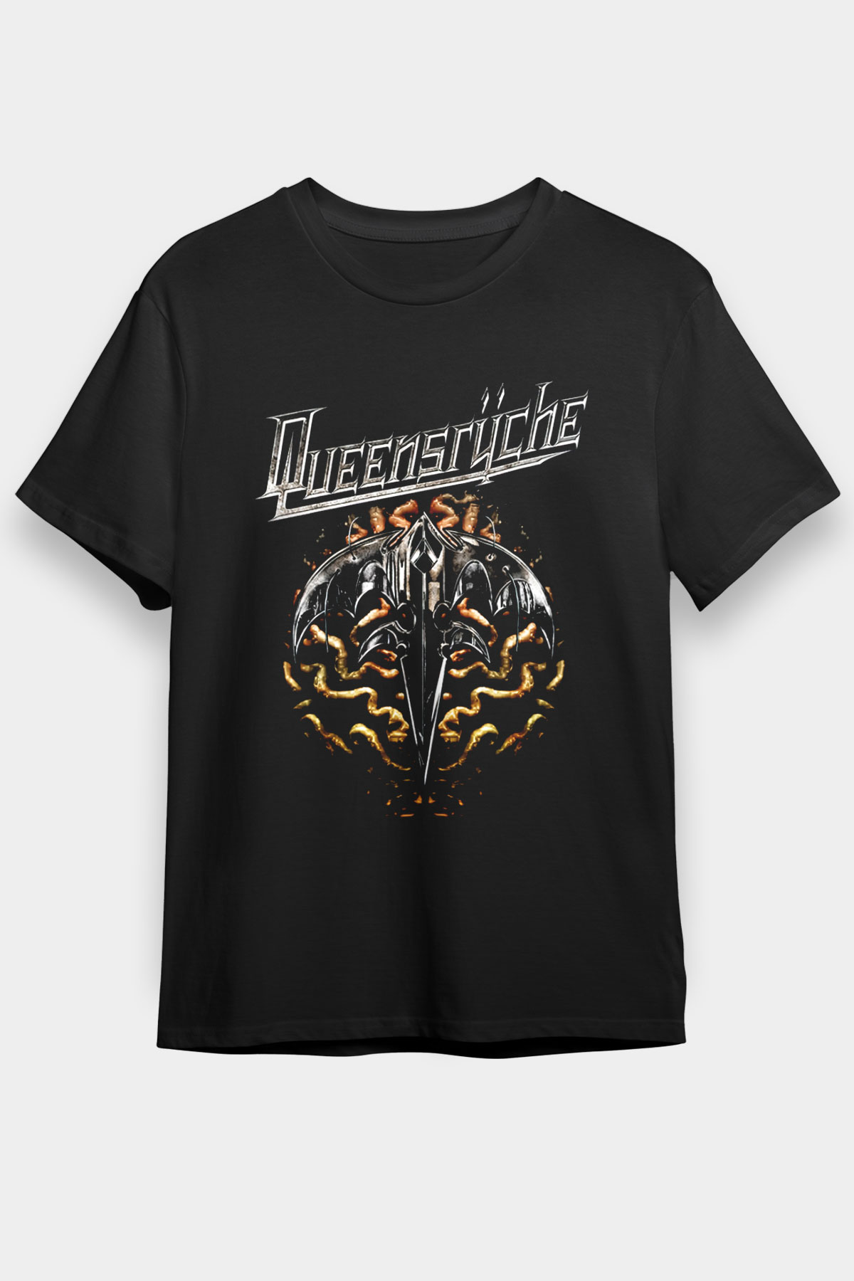 Queensryche Siyah Unisex Tişört T-Shirt - TişörtFabrikası