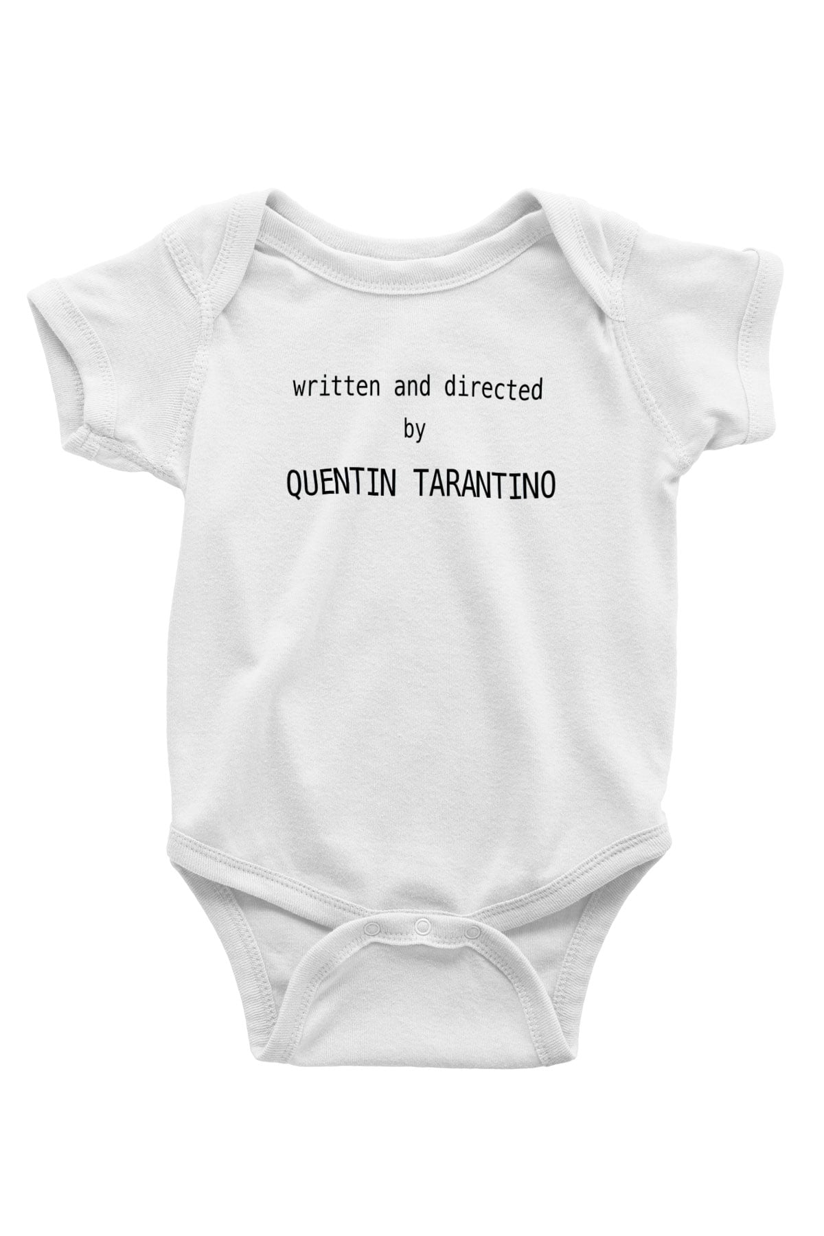 Quentin Tarantino Yazılı Baskılı Beyaz Unisex Bebek Body - Zıbın