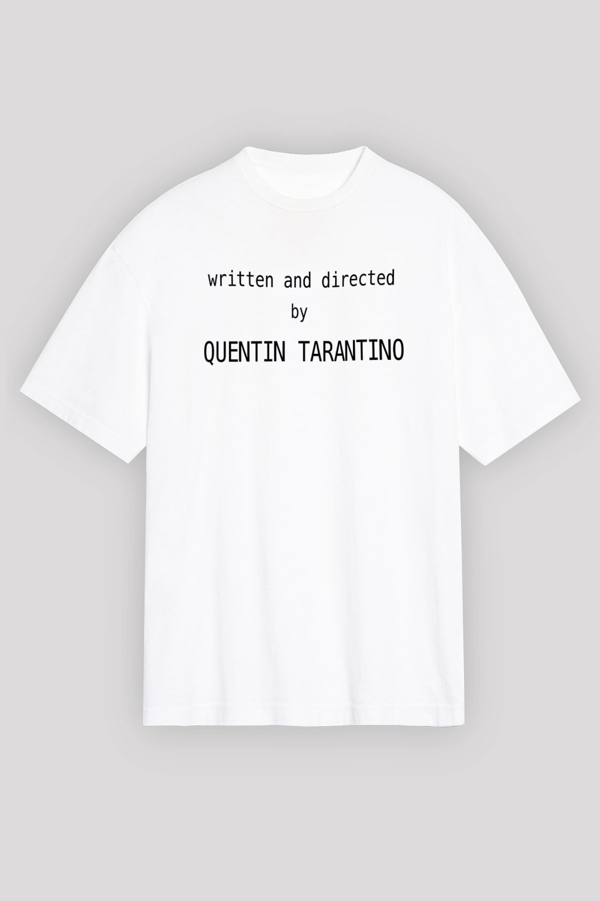 Quentin Tarantino Yazılı Beyaz Unisex Oversize Tişört T-Shirt