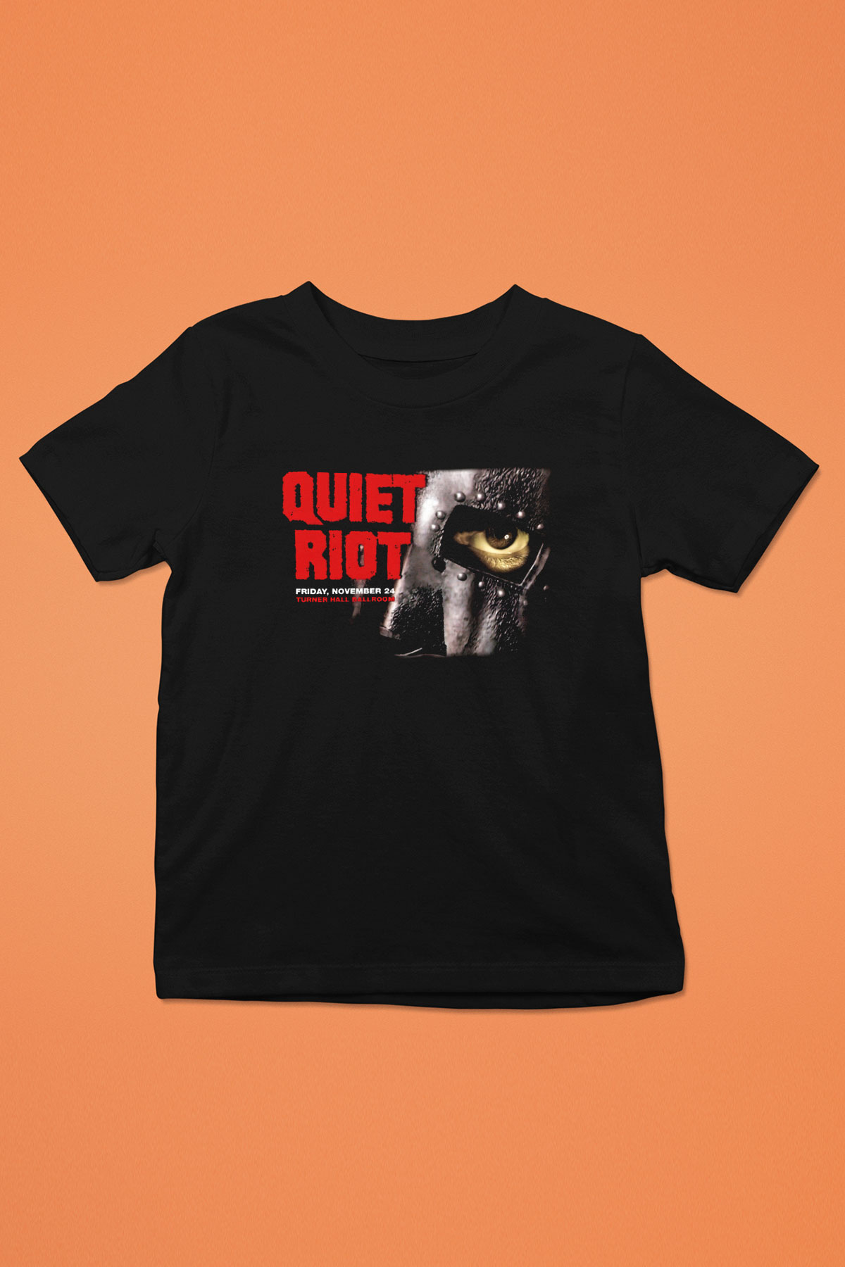 Quiet Riot Baskılı Siyah Unisex Çocuk Tişört