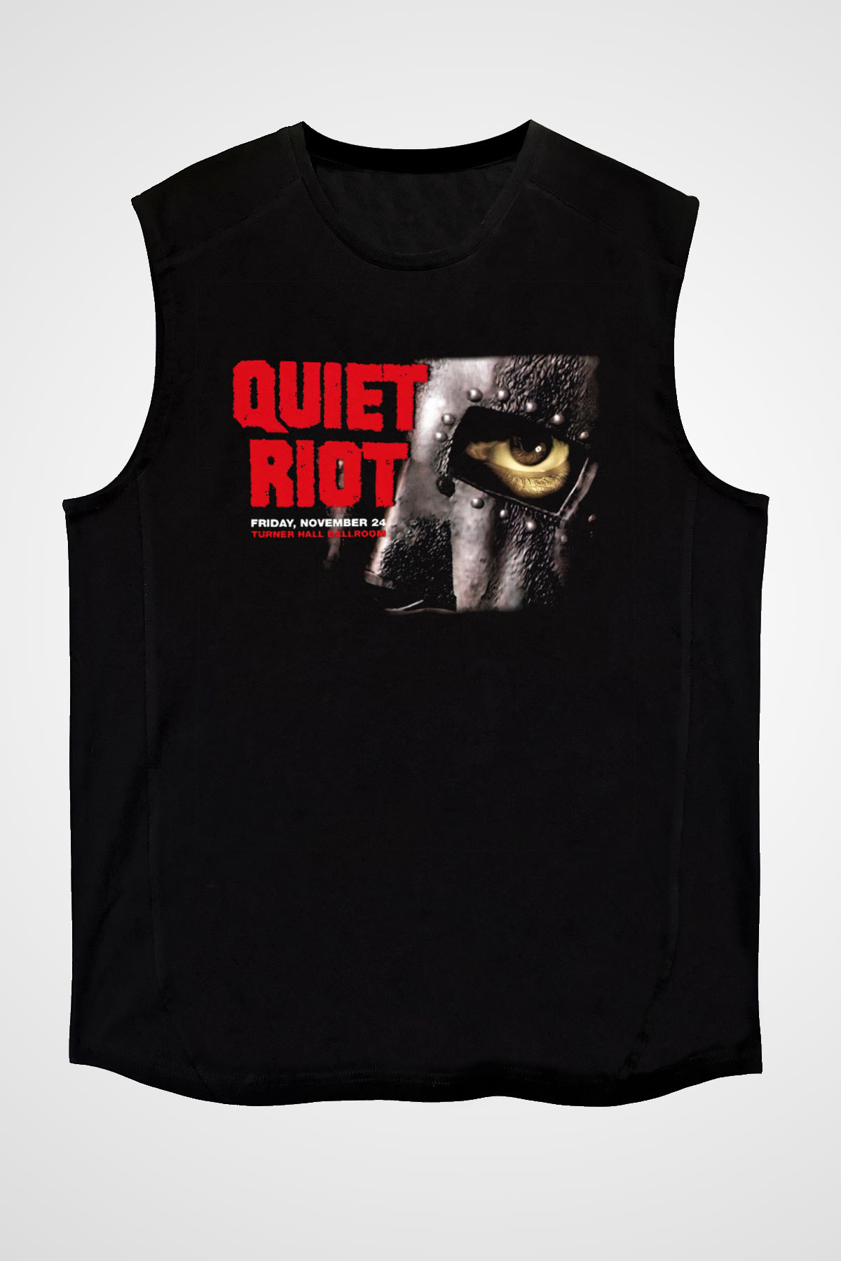 Quiet Riot Siyah Unisex Kolsuz Tişört