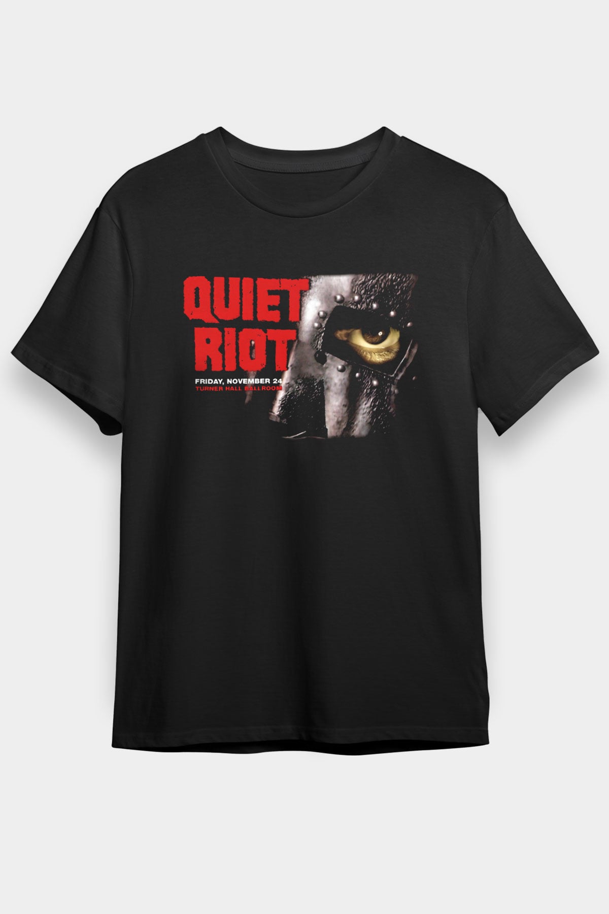 Quiet Riot Siyah Unisex Tişört T-Shirt - TişörtFabrikası