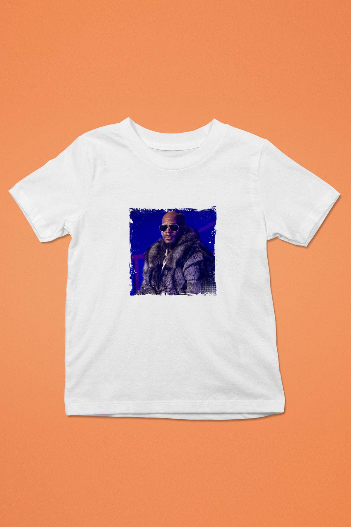 R. Kelly Baskılı Unisex Beyaz Çocuk Tişört