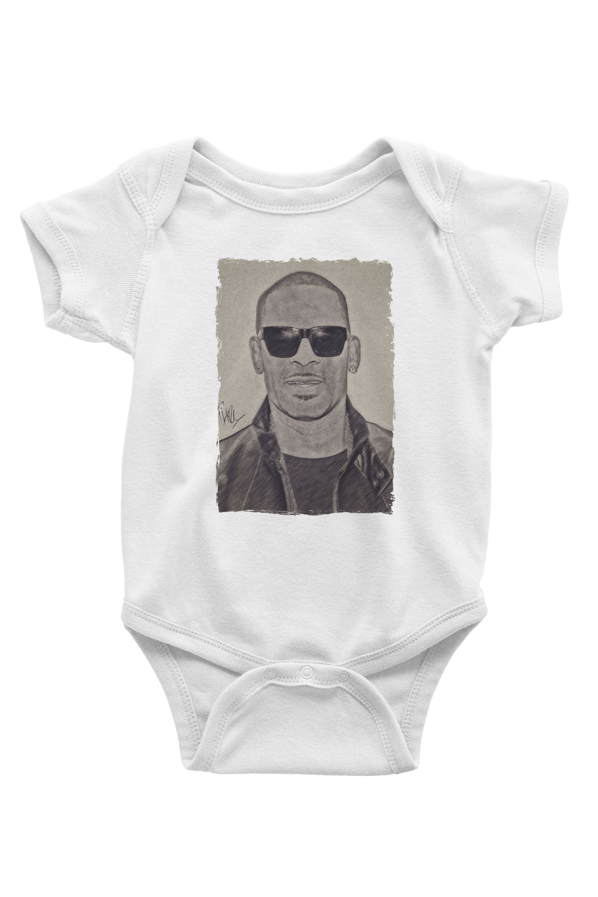 R.Kelly Beyaz Bebek Body - Zıbın