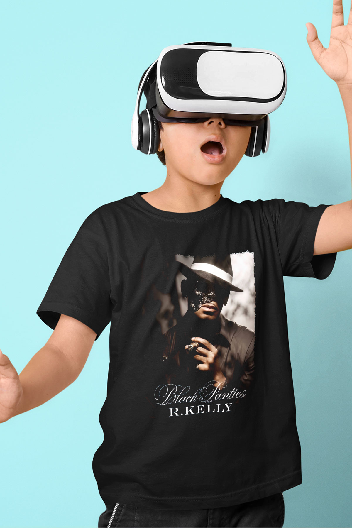 R.Kelly Siyah Unisex Çocuk Tişört