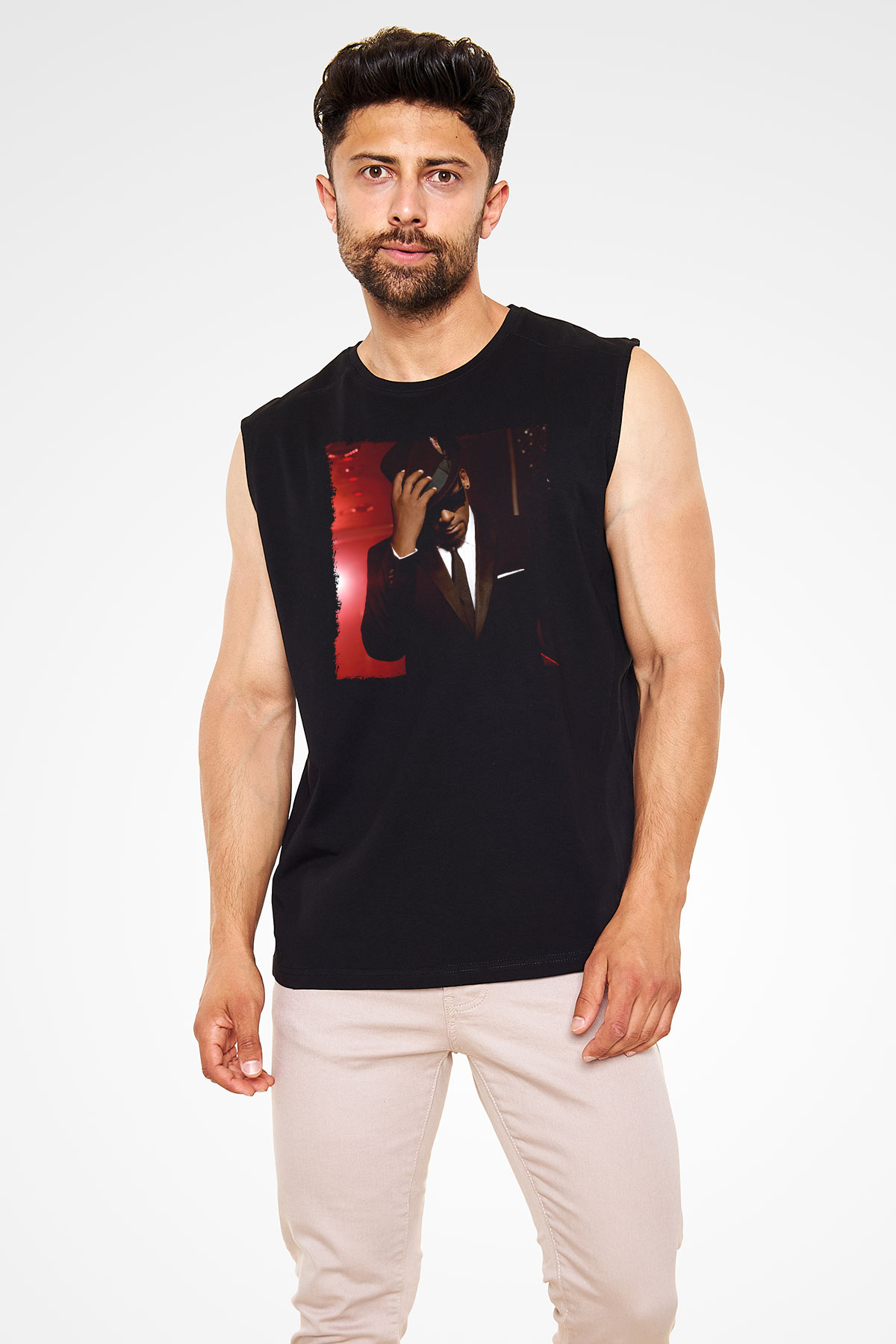 R.Kelly Siyah Unisex Kolsuz Tişört