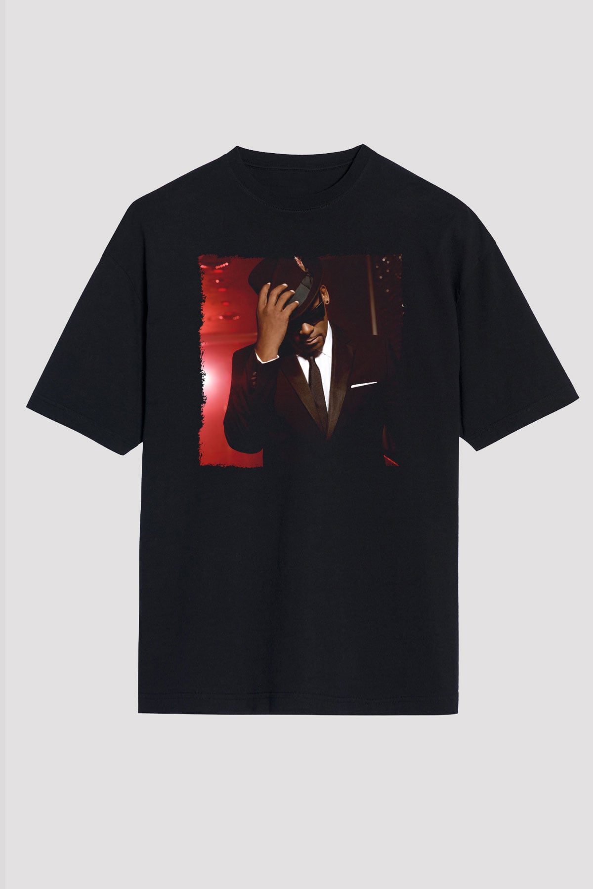 R.Kelly Siyah Oversize Tişört Oversize T-shirt - TişörtFabrikası