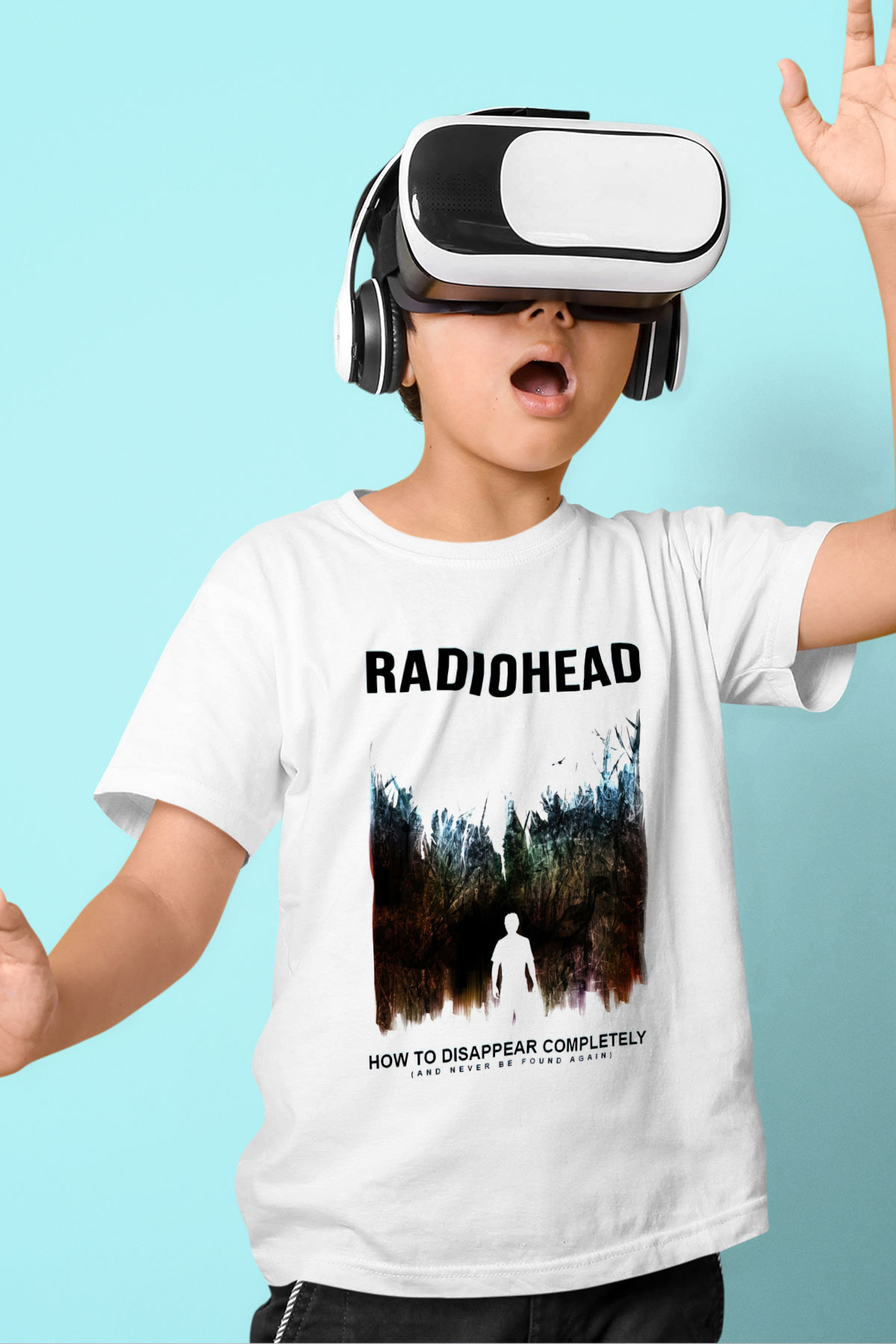 Radiohead Baskılı Beyaz Unisex Çocuk Tişört