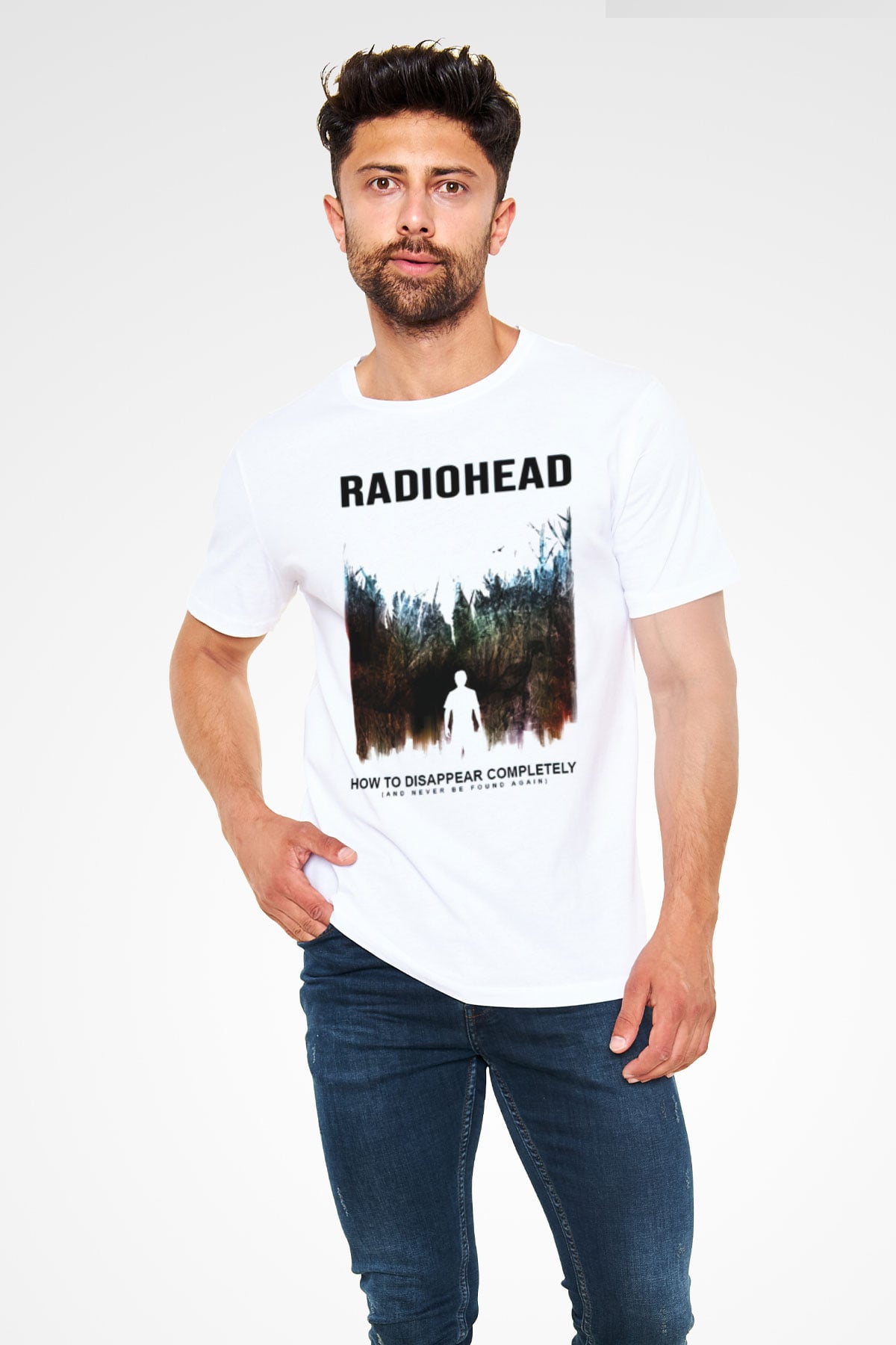Radiohead Beyaz Unisex Tişört T-Shirt - TişörtFabrikası