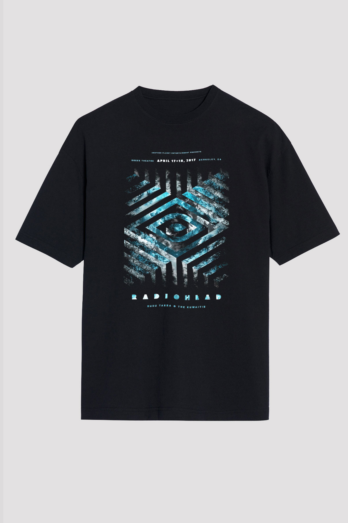 Radiohead Siyah Unisex Oversize Tişört T-Shirt