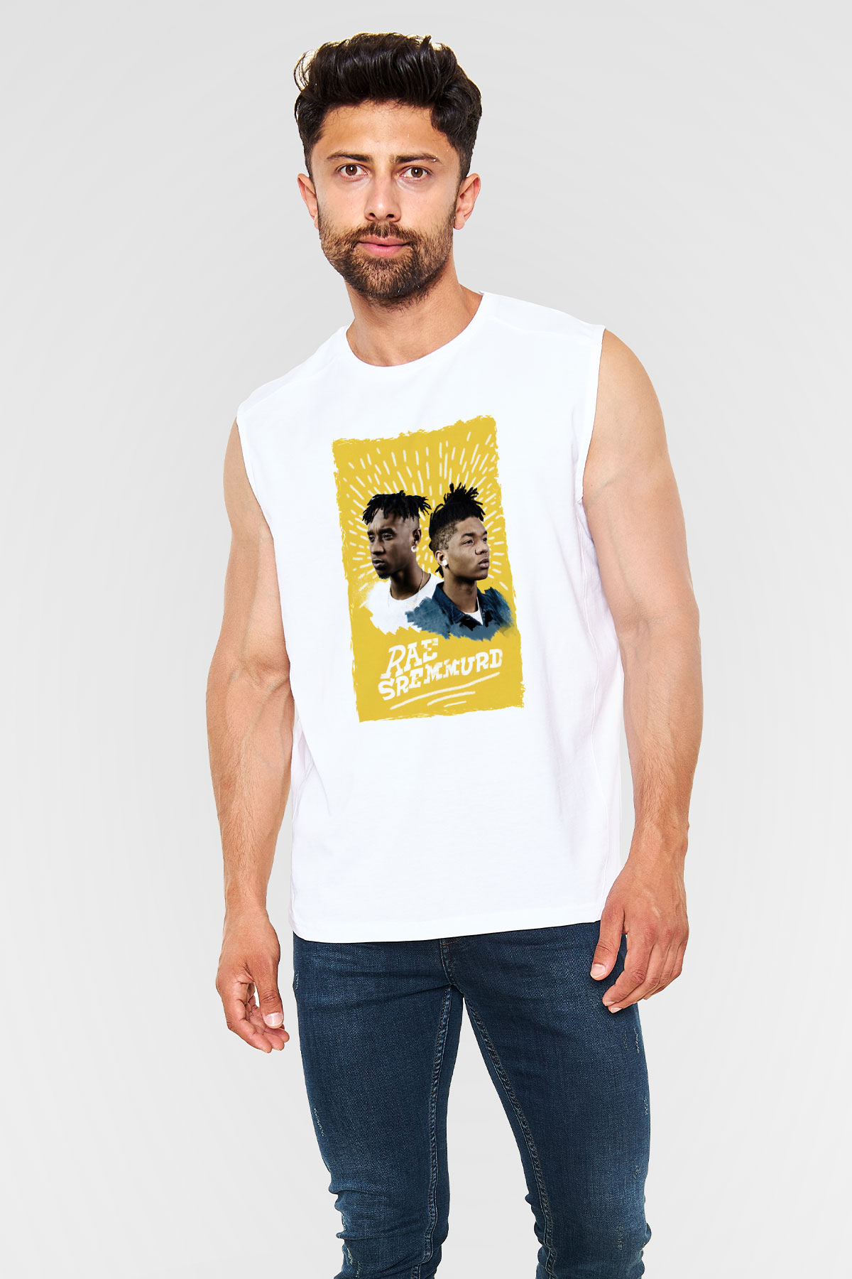 Rae Sremmurd Beyaz Unisex Kolsuz Tişört