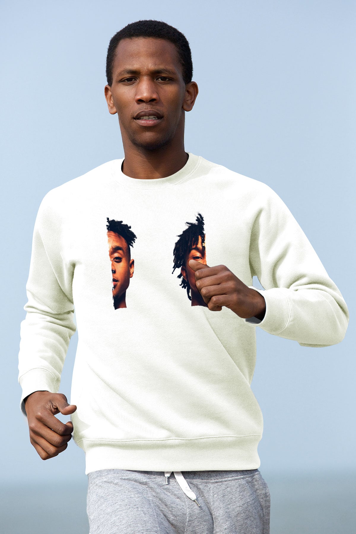 Rae Sremmurd Beyaz Unisex Sweatshirt