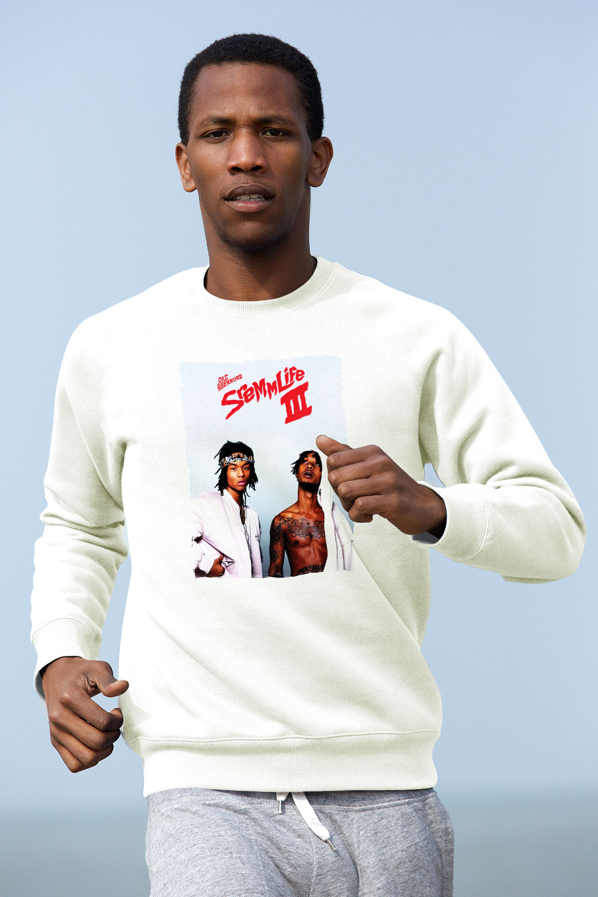 Rae Sremmurd Beyaz Unisex Sweatshirt
