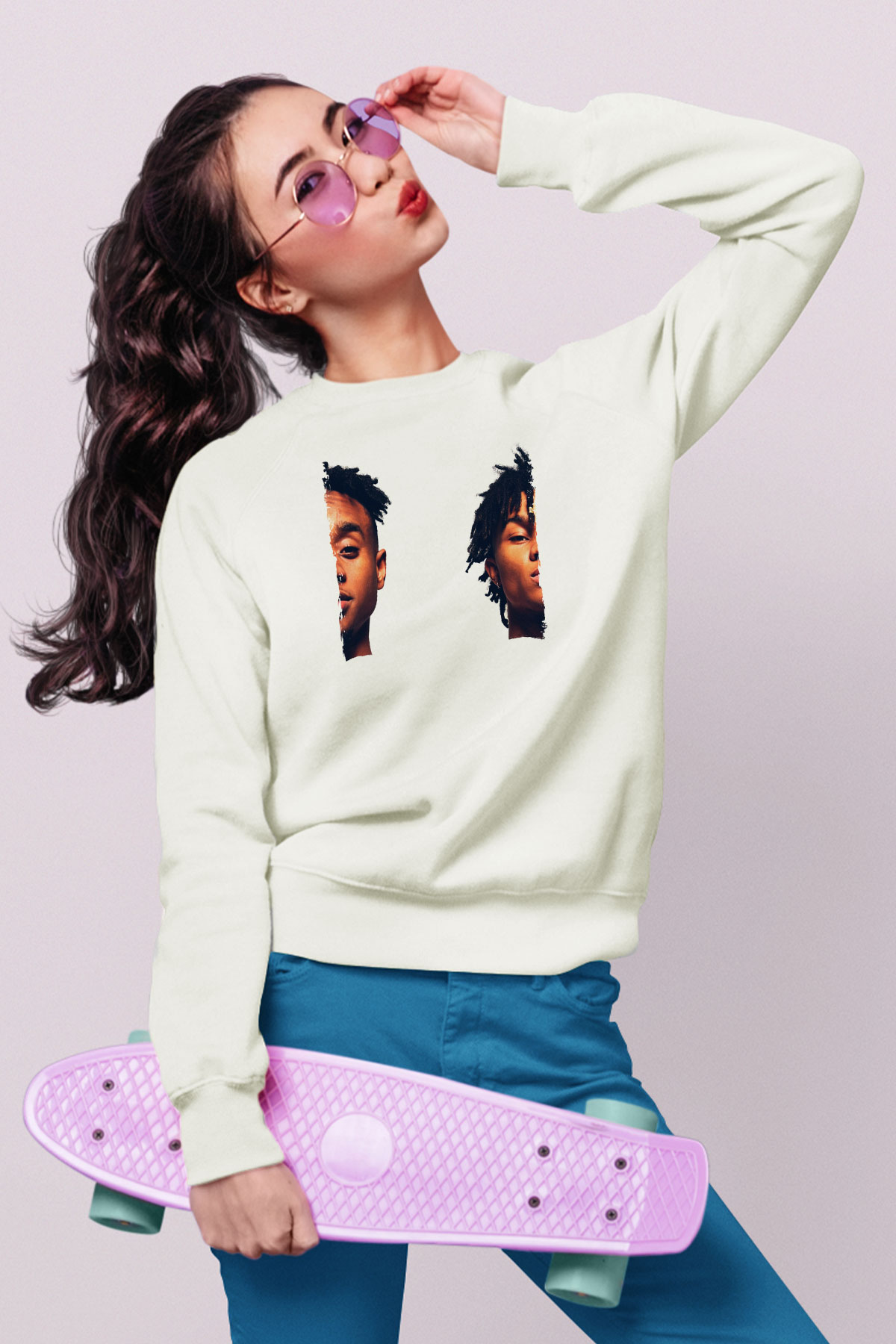 Rae Sremmurd Beyaz Unisex Sweatshirt