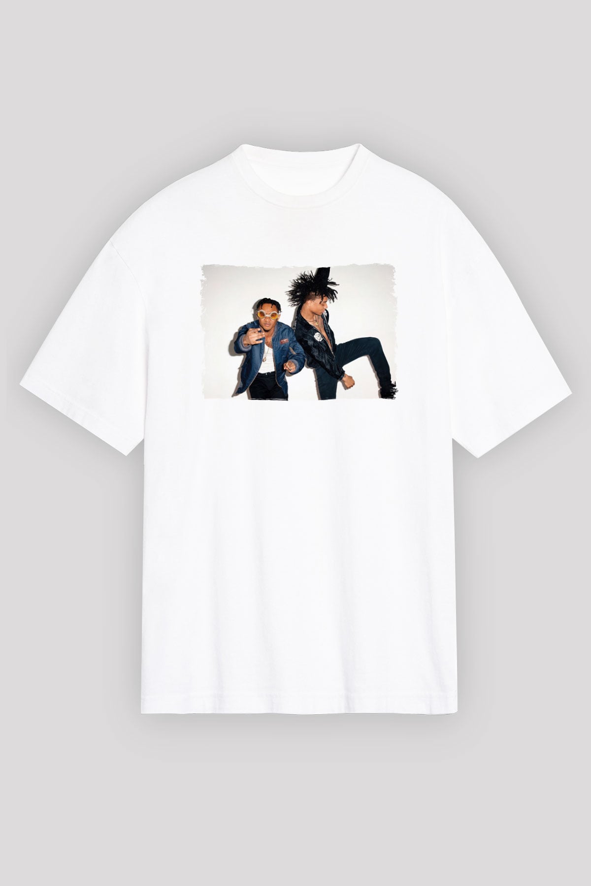 Rae Sremmurd Beyaz Oversize Tişört Oversize T-shirt - TişörtFabrikası