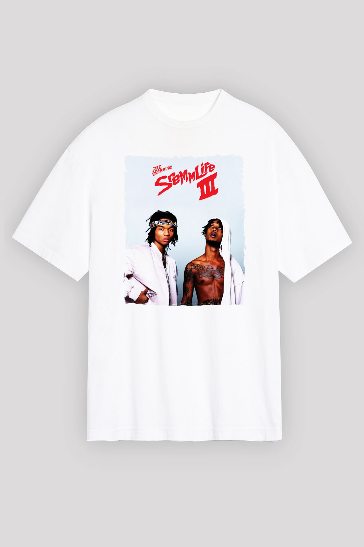 Rae Sremmurd Beyaz Oversize Tişört Oversize T-shirt - TişörtFabrikası