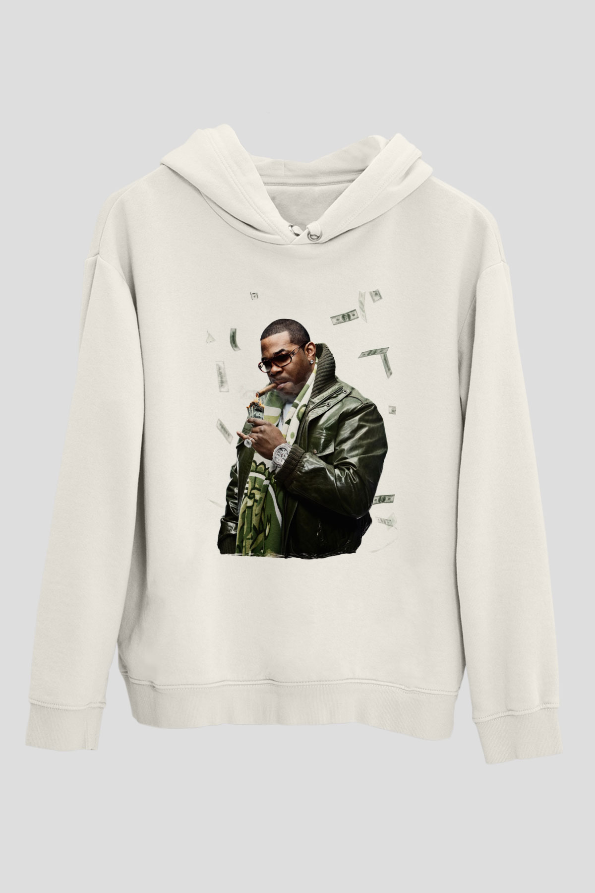 Raekwon Beyaz Unisex Kapüşonlu Sweatshirt