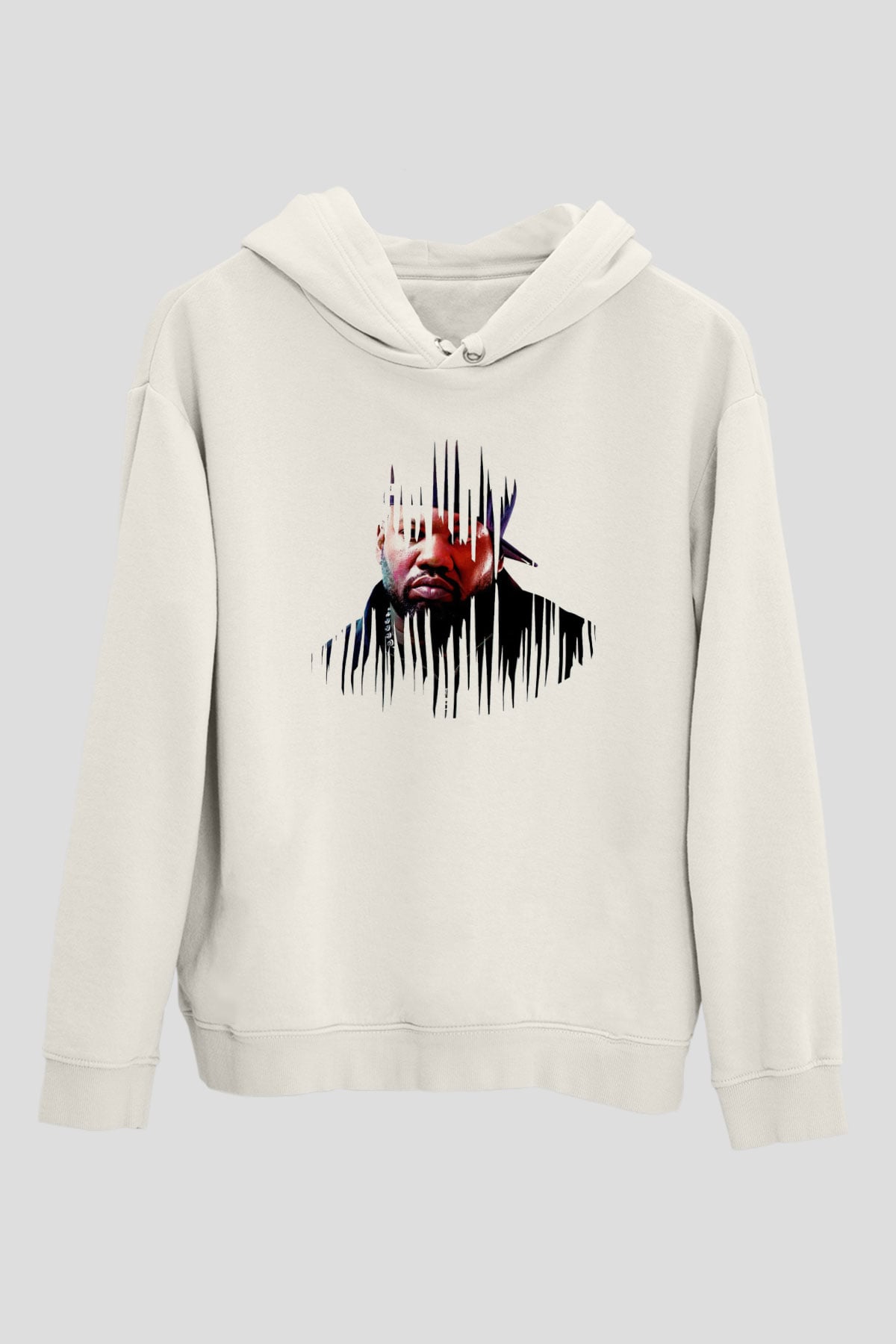 Raekwon Beyaz Unisex Kapüşonlu Sweatshirt