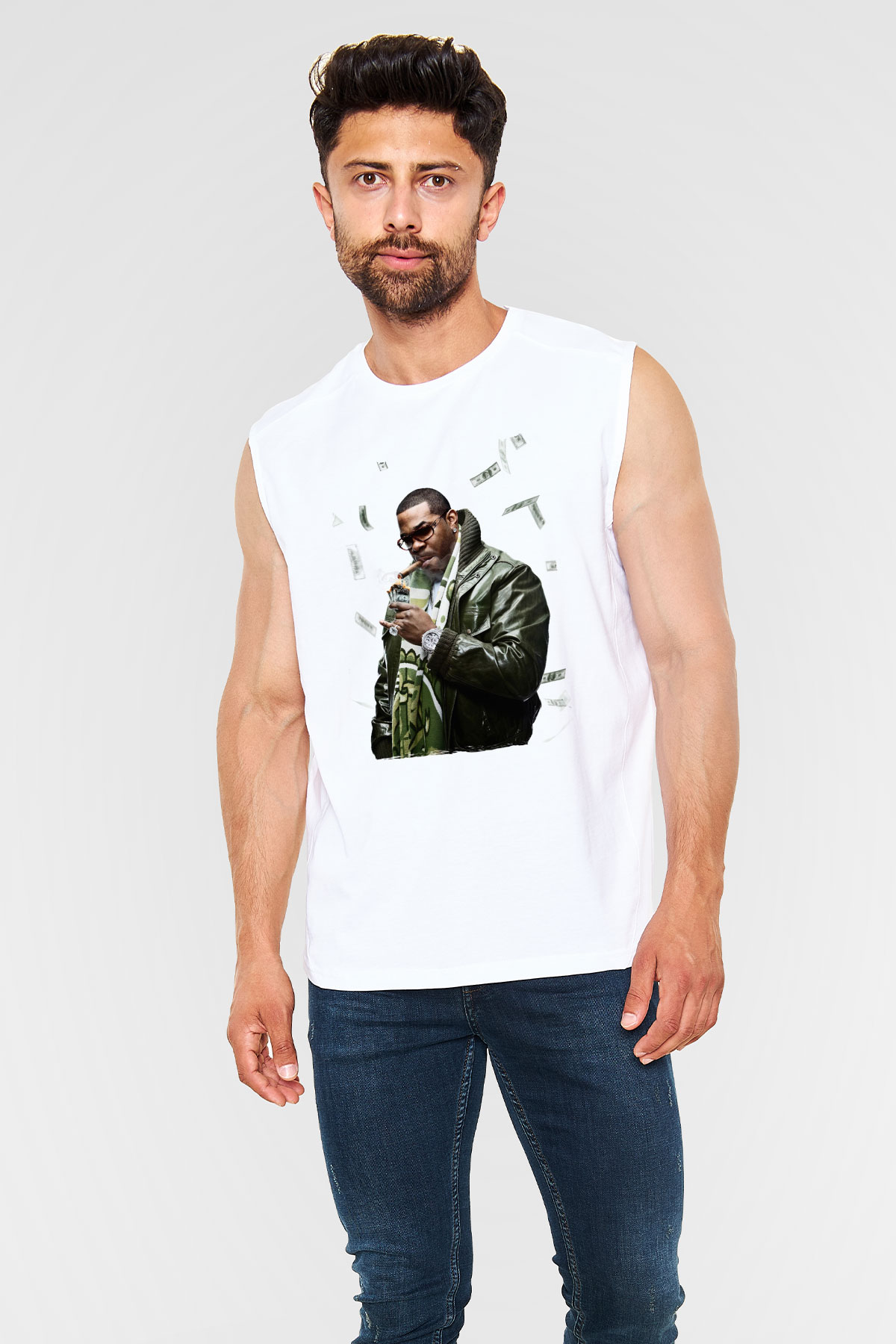 Raekwon Beyaz Unisex Kolsuz Tişört