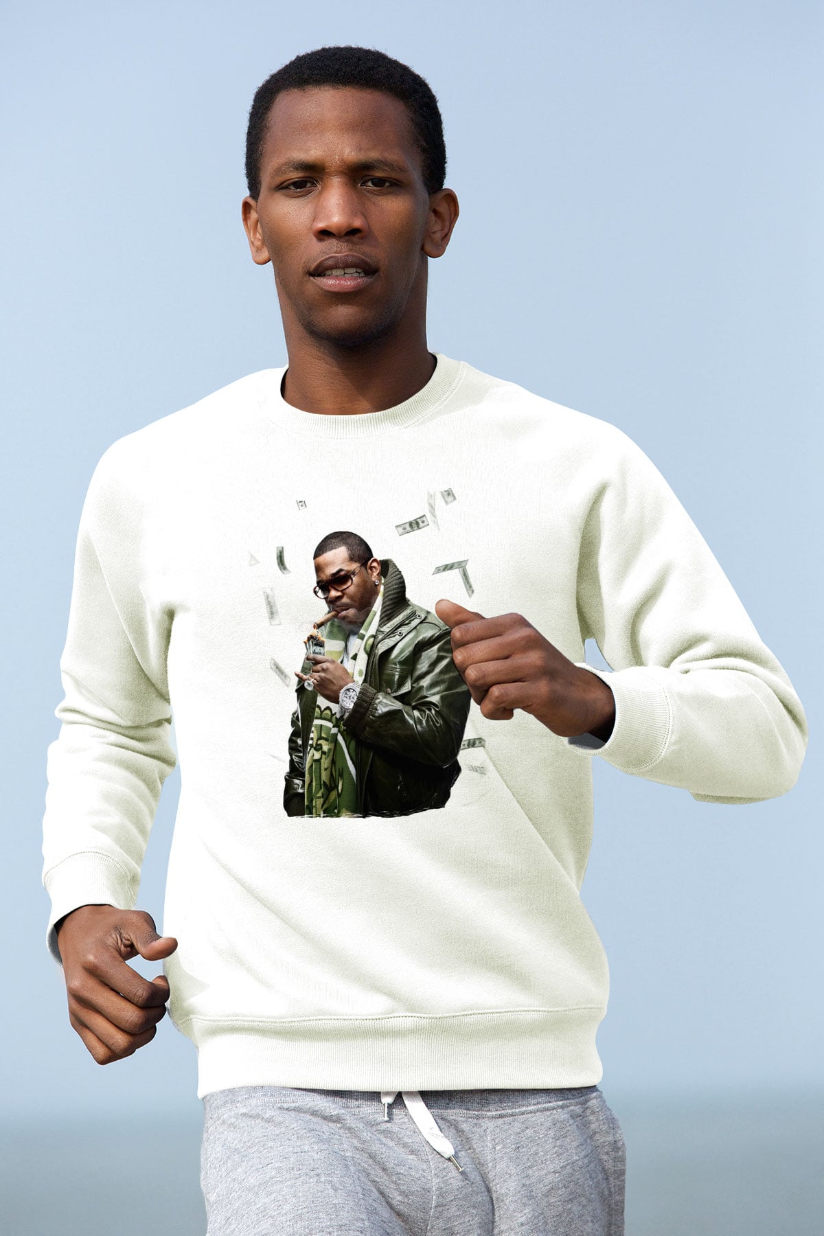 Raekwon Beyaz Unisex Sweatshirt
