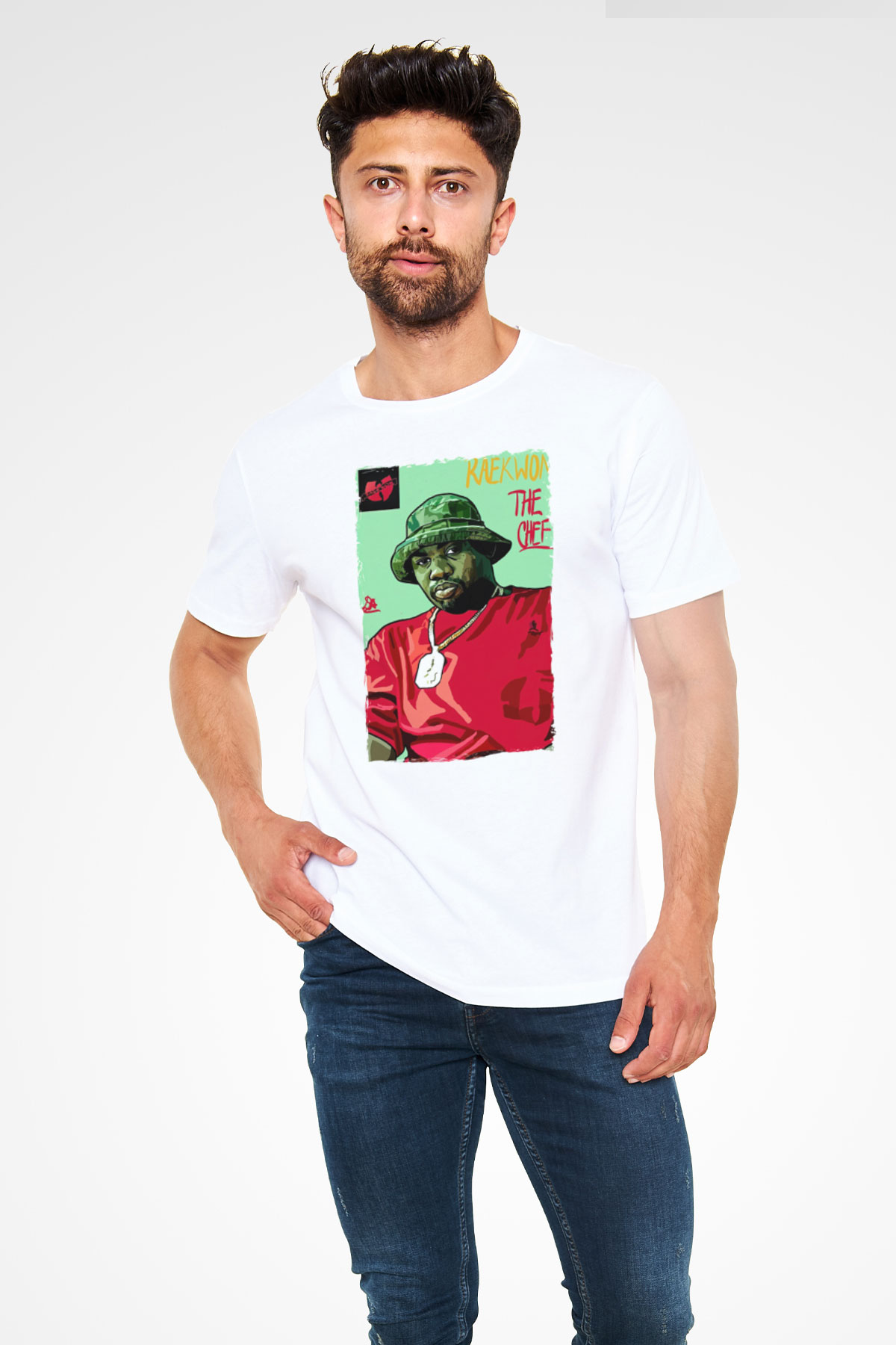 Raekwon Beyaz Unisex Tişört T-Shirt - TişörtFabrikası