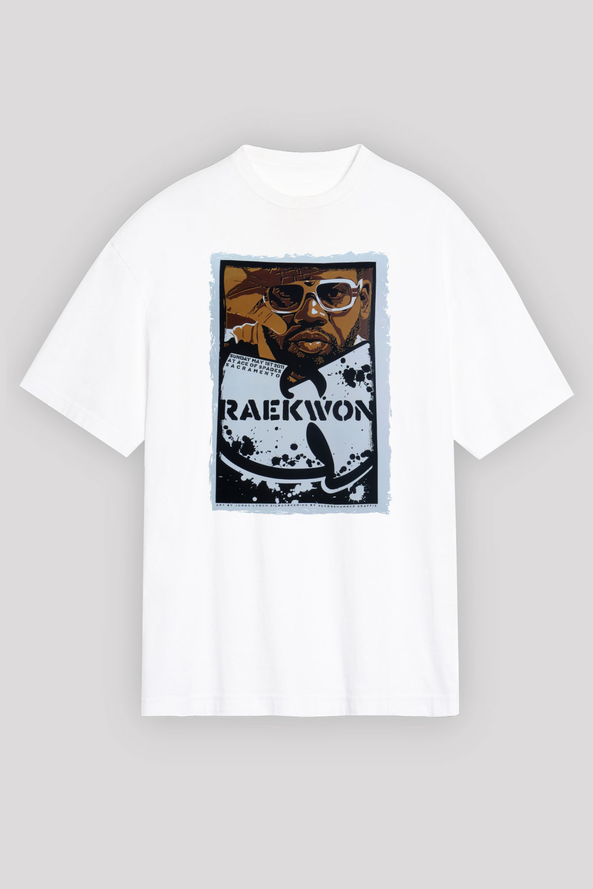 Raekwon Beyaz Oversize Tişört Oversize T-shirt - TişörtFabrikası
