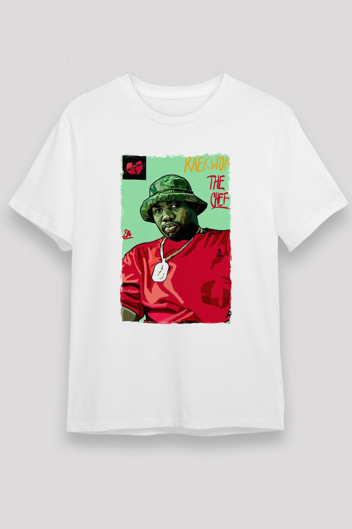 Raekwon Beyaz Unisex Tişört T-Shirt - TişörtFabrikası