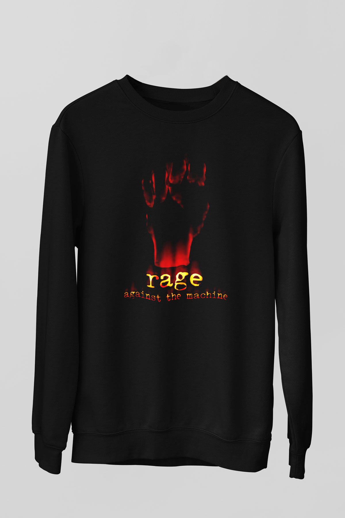 Rage Against the Machine Siyah Unisex Sweatshirt
