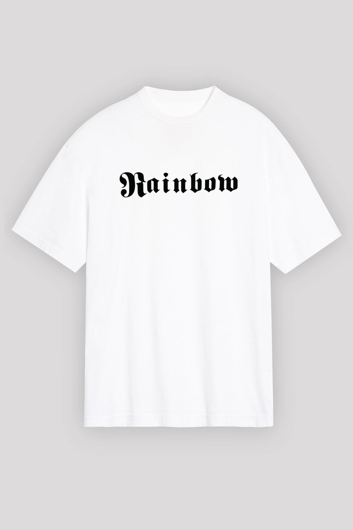 Rainbow Beyaz Unisex Oversize Tişört T-Shirt