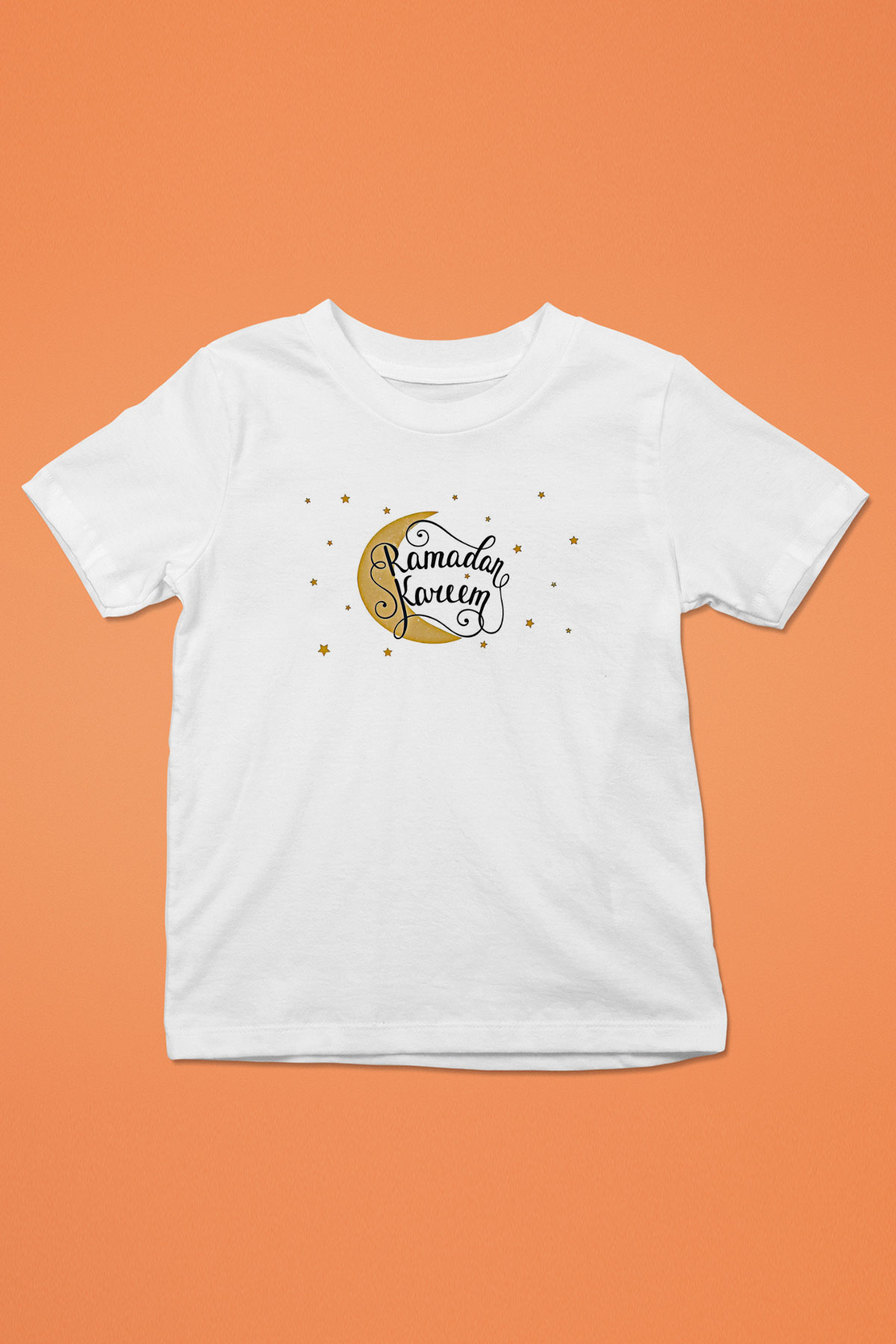 Ramazan Bayramı Baskılı Beyaz Unisex Beyaz Çocuk Tişört - Tshirt