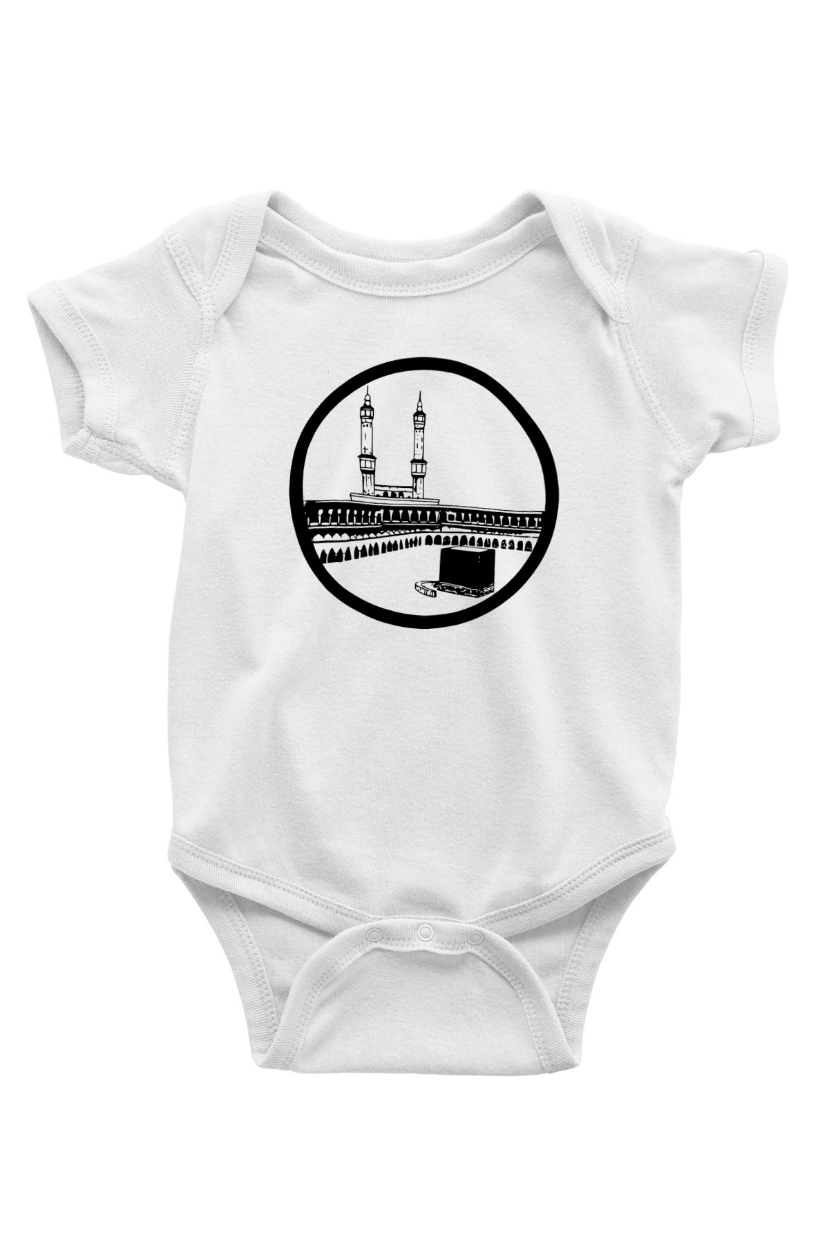 Ramazan Bayramı Baskılı Beyaz Unisex Bebek Body - Zıbın