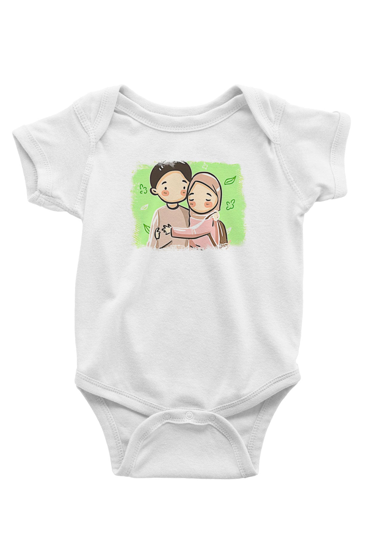 Ramazan Bayramı Baskılı Beyaz Unisex Bebek Body - Zıbın
