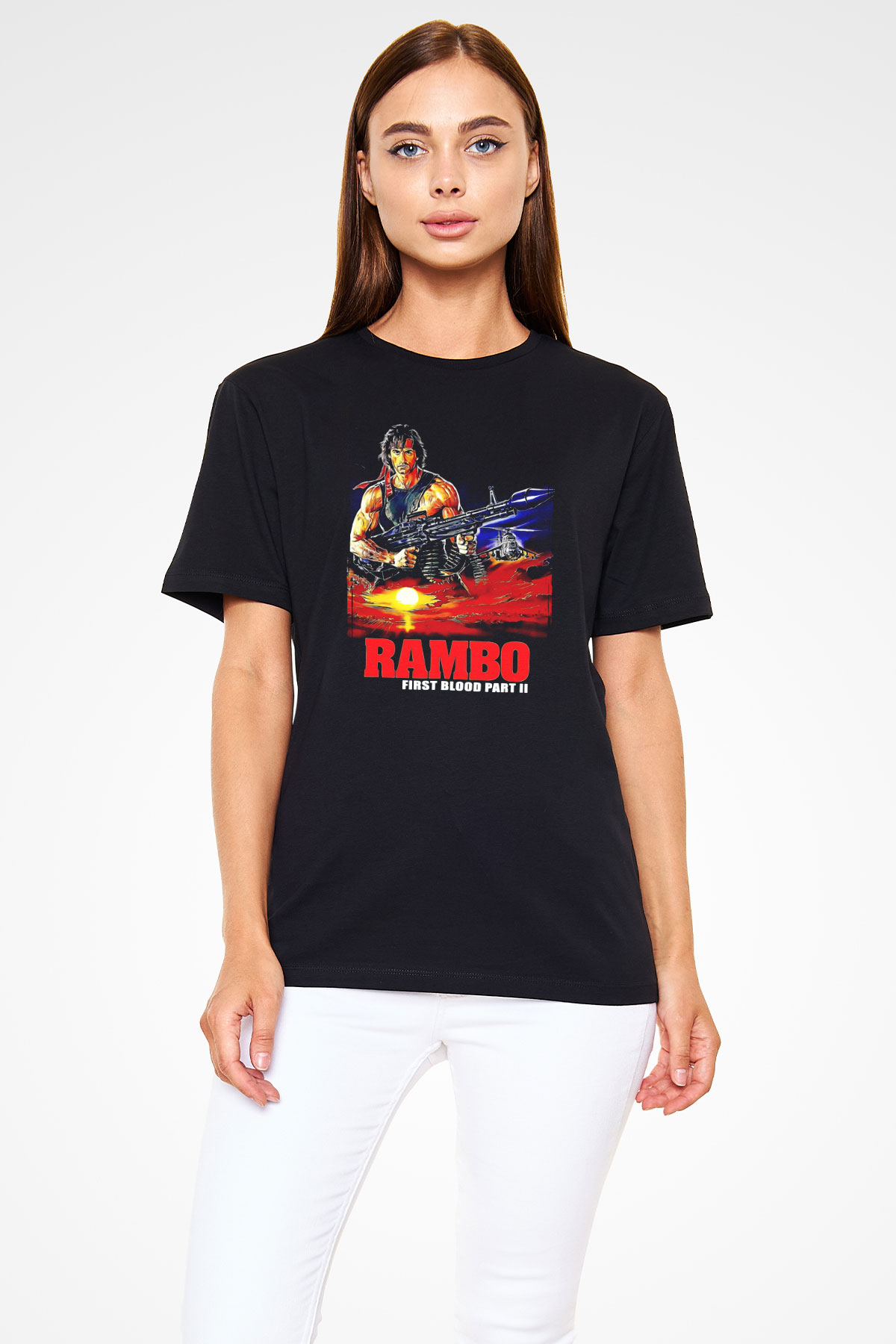 Rambo Siyah Unisex Tişört