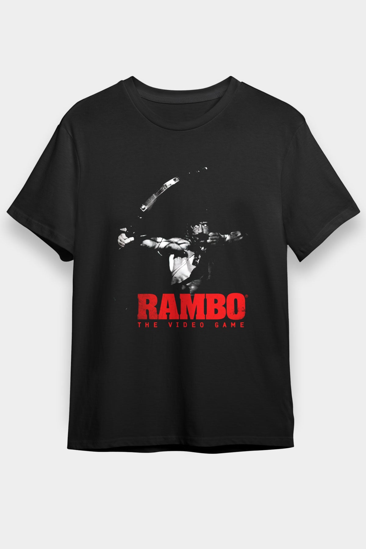 Rambo Siyah Unisex Tişört T-Shirt