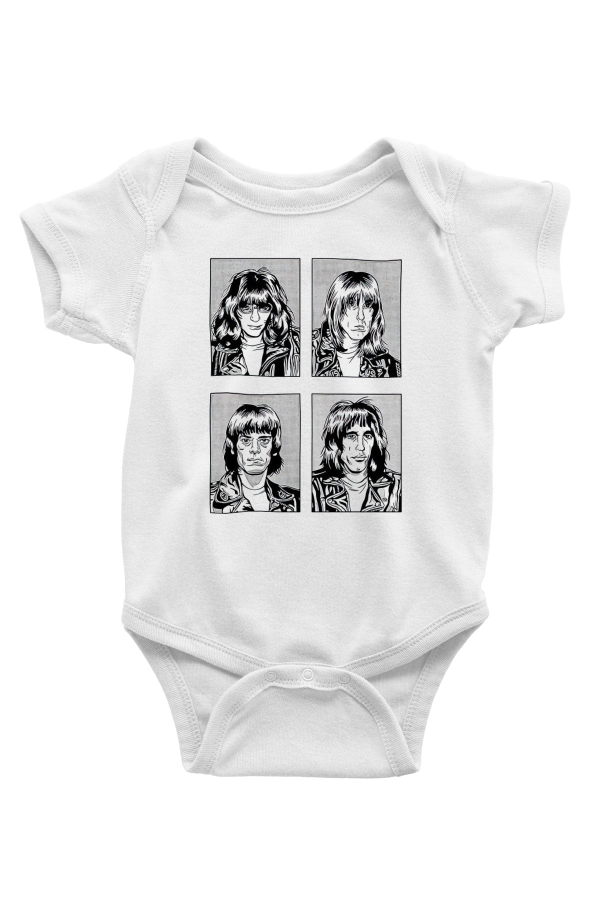 Ramones Beyaz Bebek Body - Zıbın