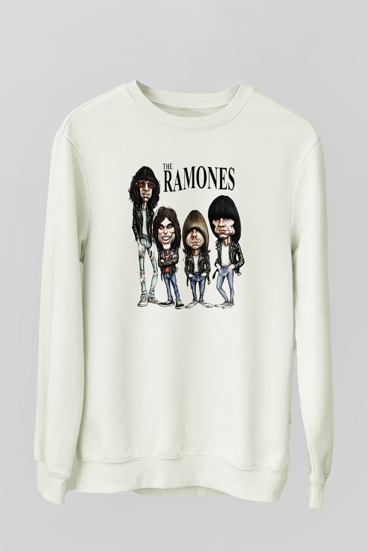 Ramones Beyaz Unisex Sweatshirt