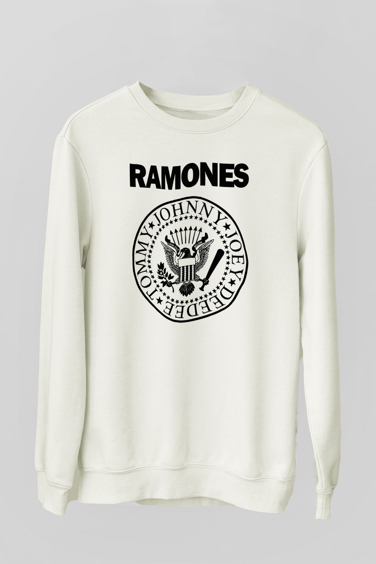 Ramones Beyaz Unisex Sweatshirt