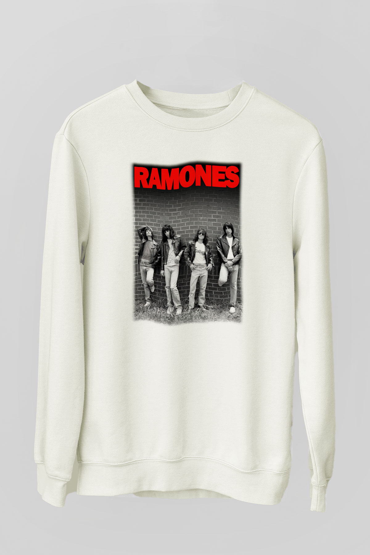 Ramones Beyaz Unisex Sweatshirt