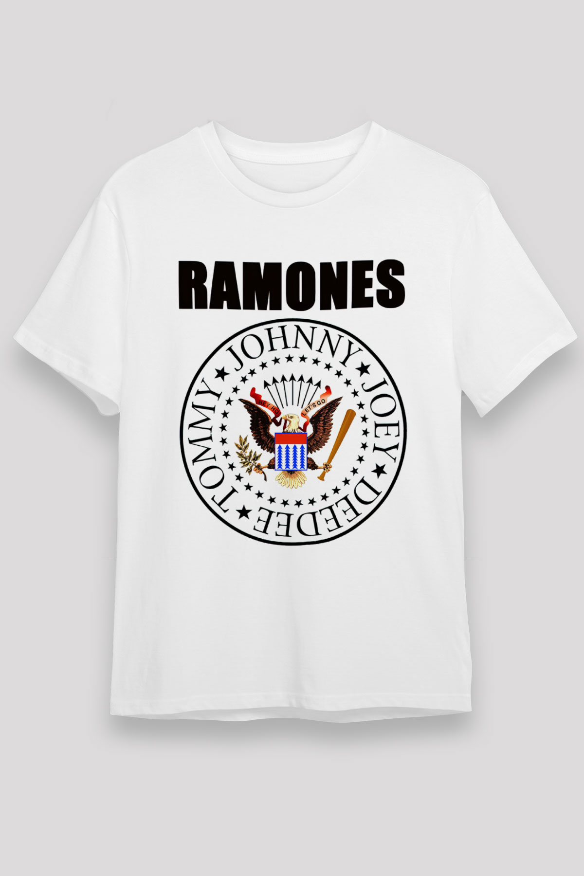 Ramones Beyaz Unisex Tişört T-Shirt - TişörtFabrikası