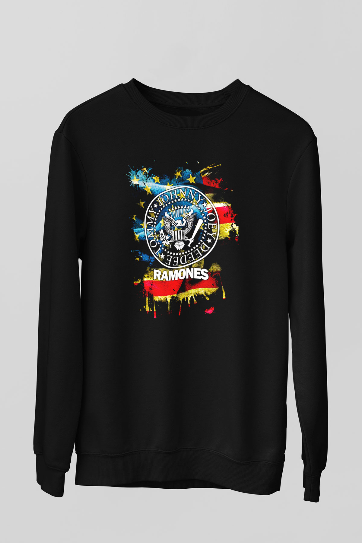Ramones Siyah Unisex Sweatshirt