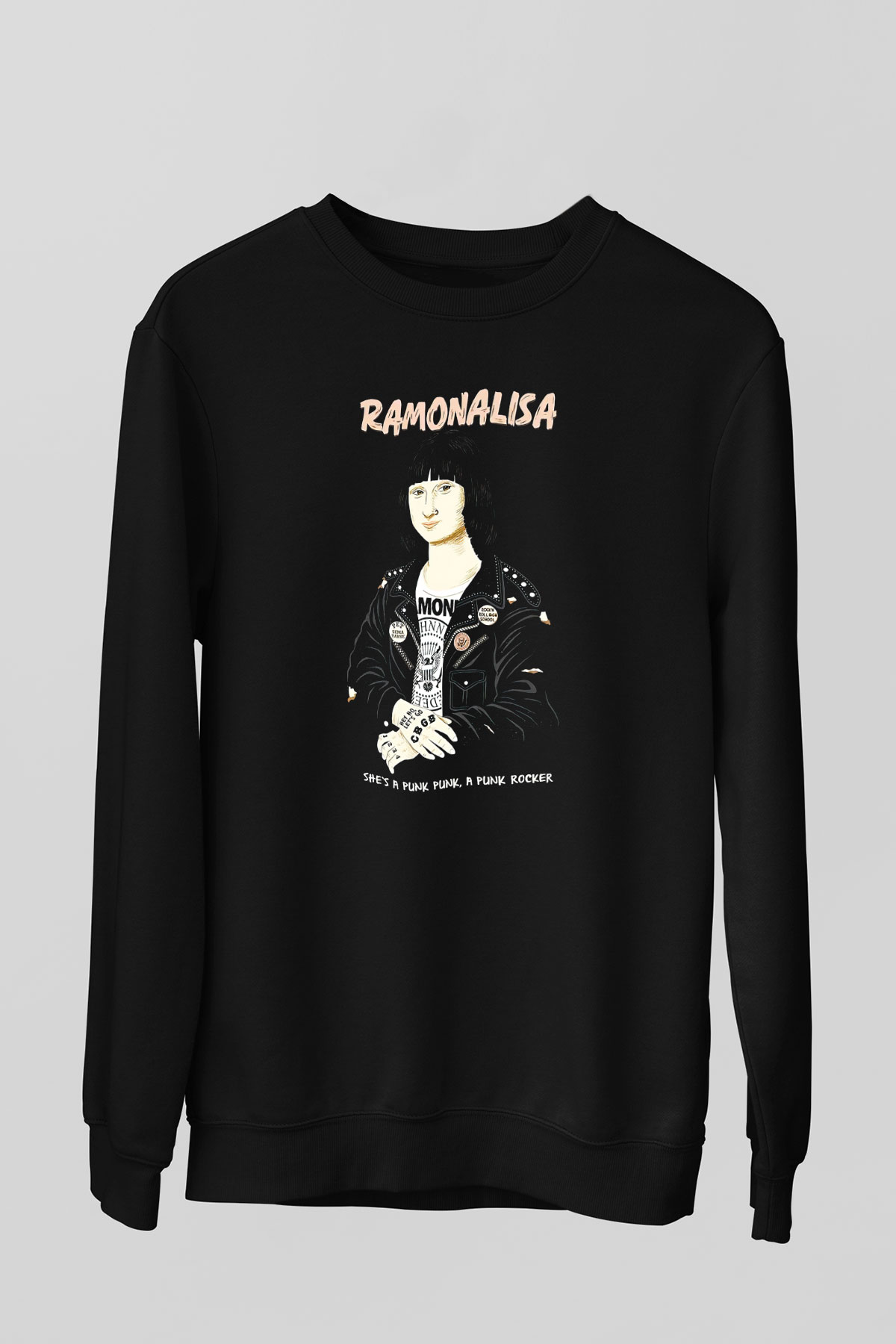 Ramones Siyah Unisex Sweatshirt
