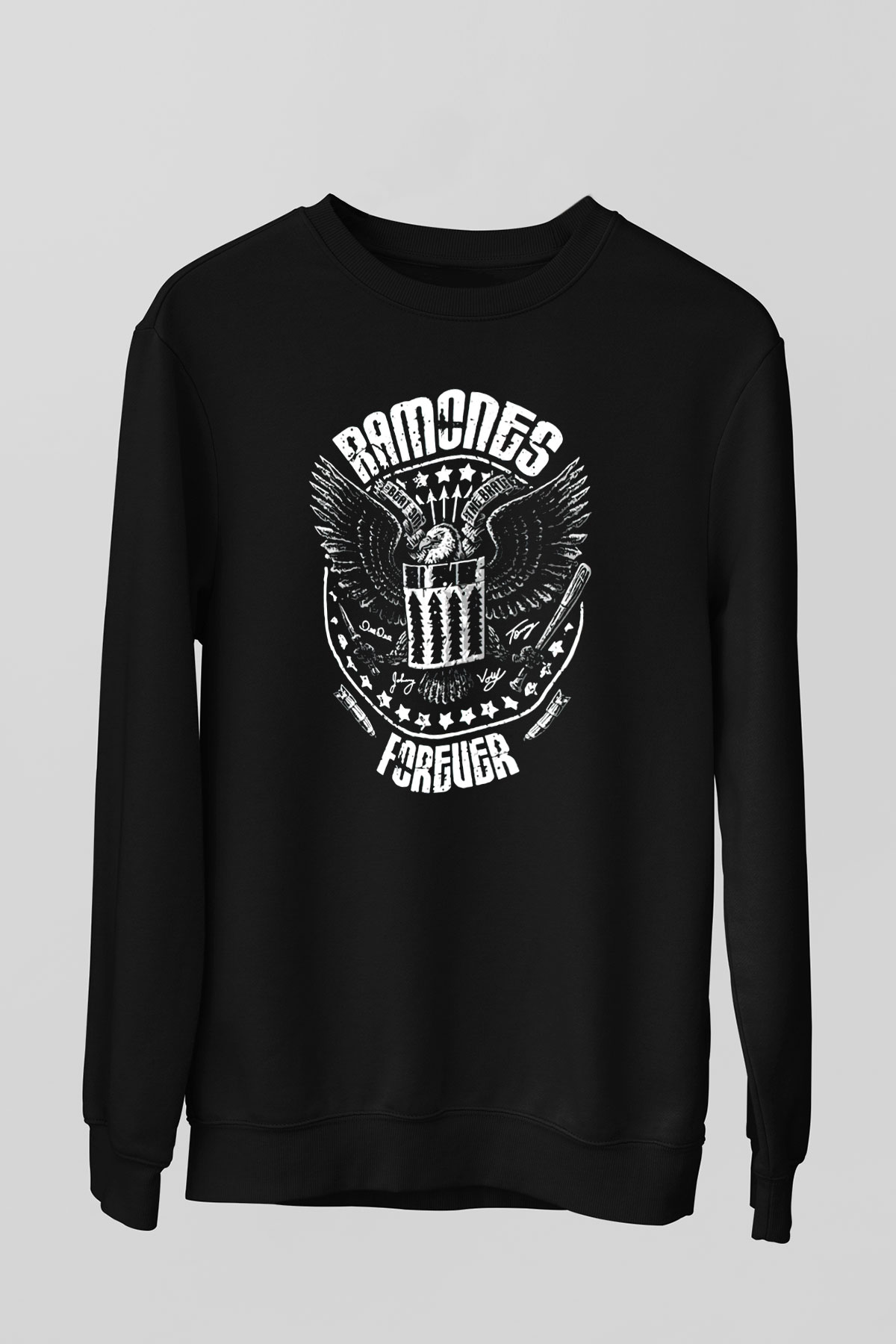 Ramones Siyah Unisex Sweatshirt