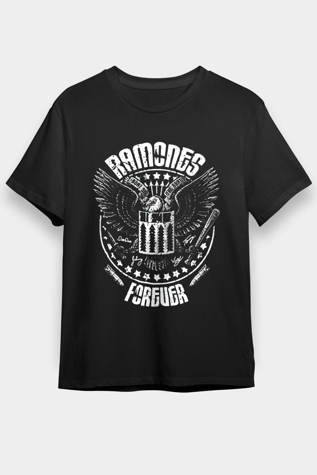 Ramones Siyah Unisex Tişört T-Shirt - TişörtFabrikası