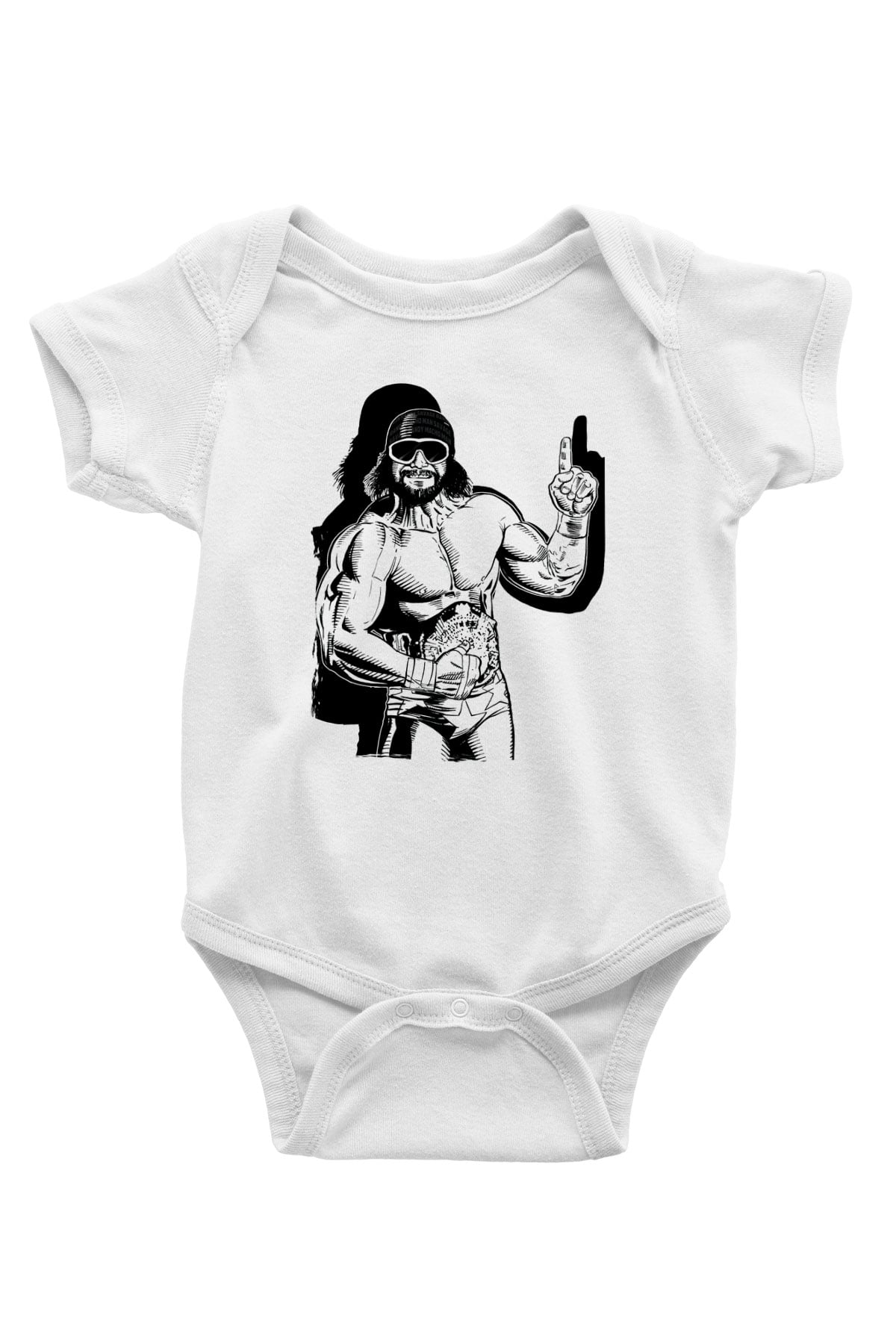 Randy Savage Beyaz Bebek Body - Zıbın