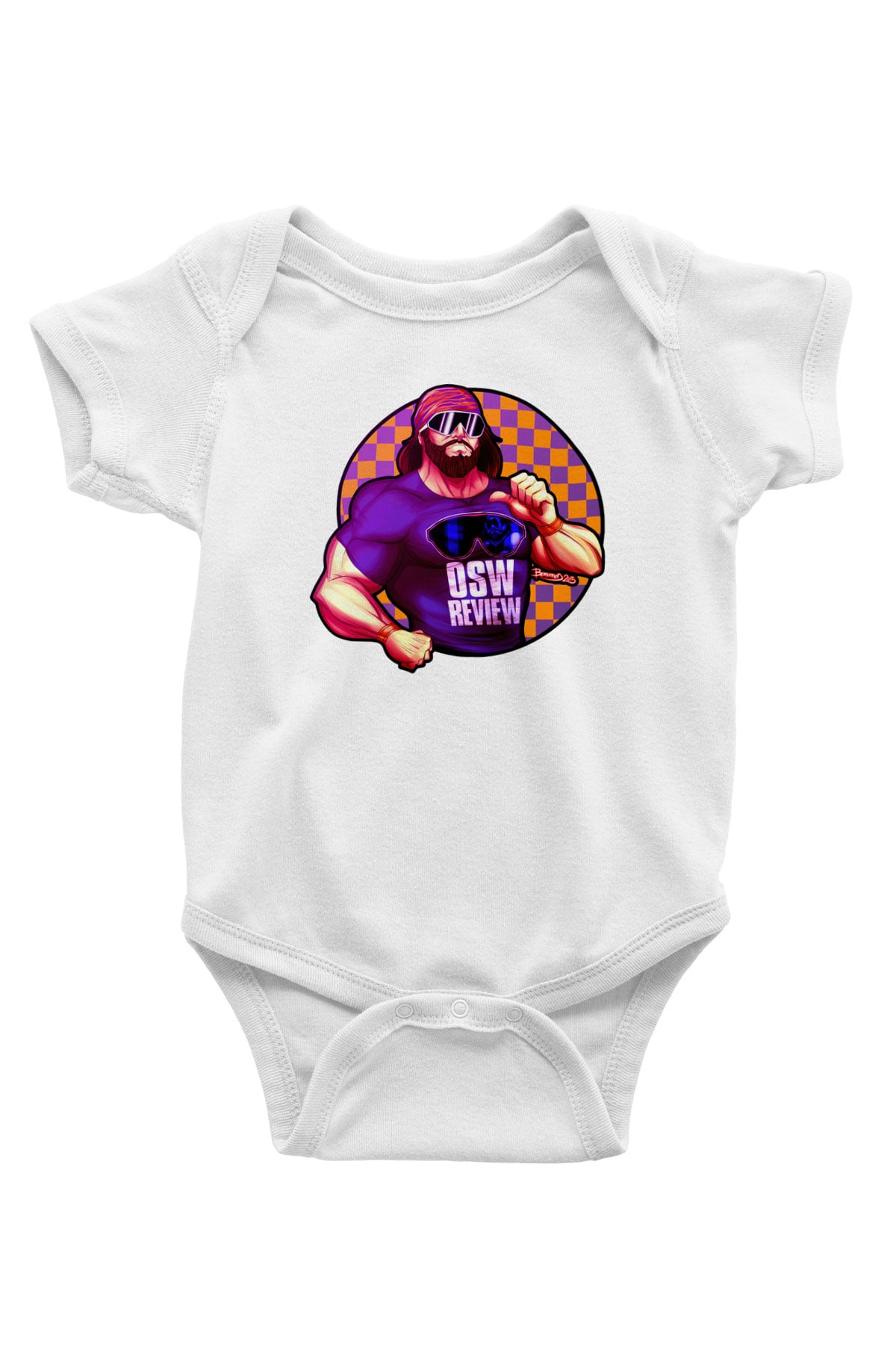 Randy Savage Beyaz Bebek Body - Zıbın