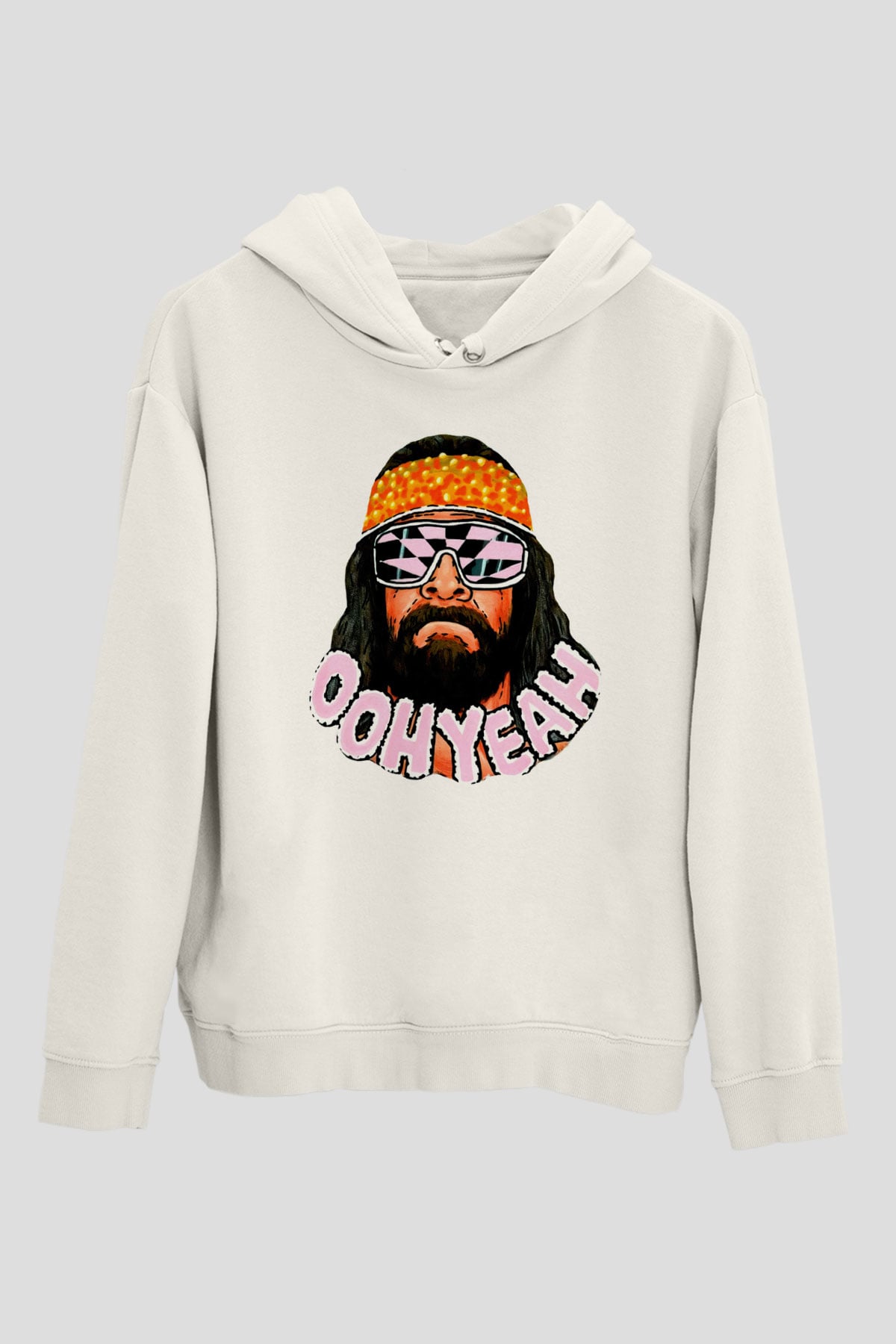 Randy Savage Beyaz Unisex Hoodie