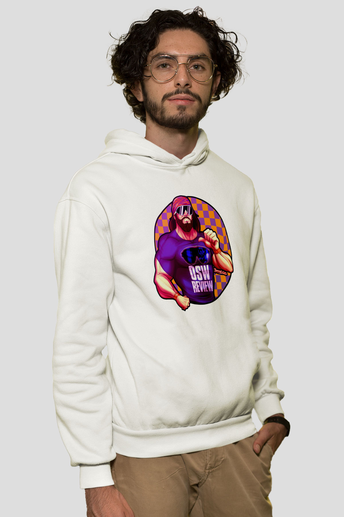 Randy Savage Beyaz Unisex Hoodie