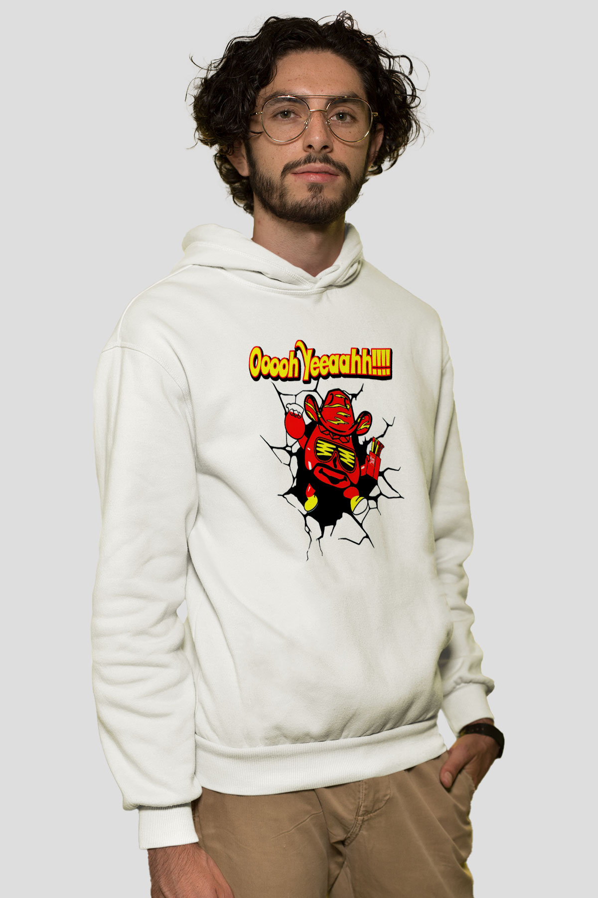 Randy Savage Beyaz Unisex Hoodie
