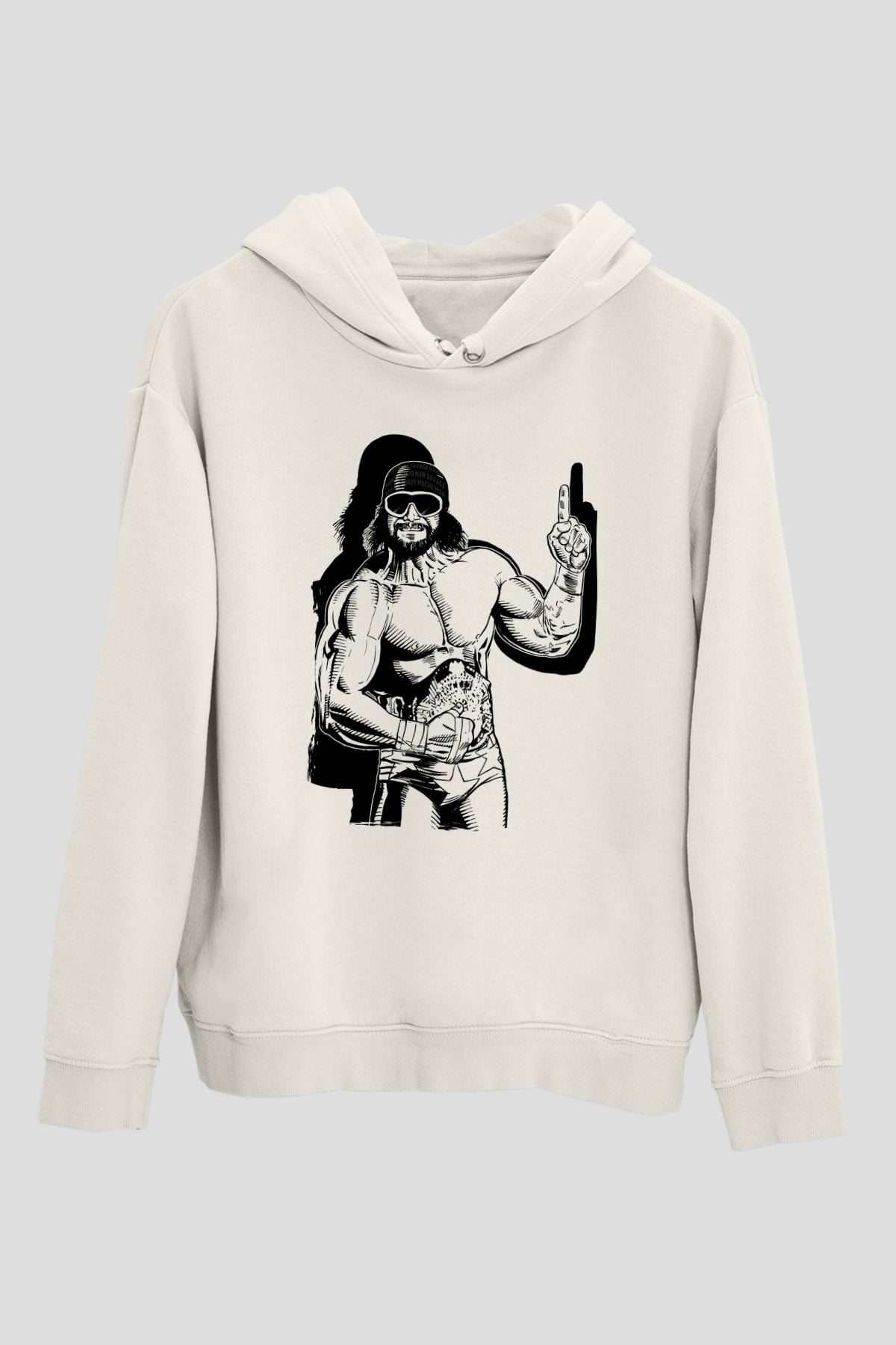 Randy Savage Beyaz Unisex Hoodie